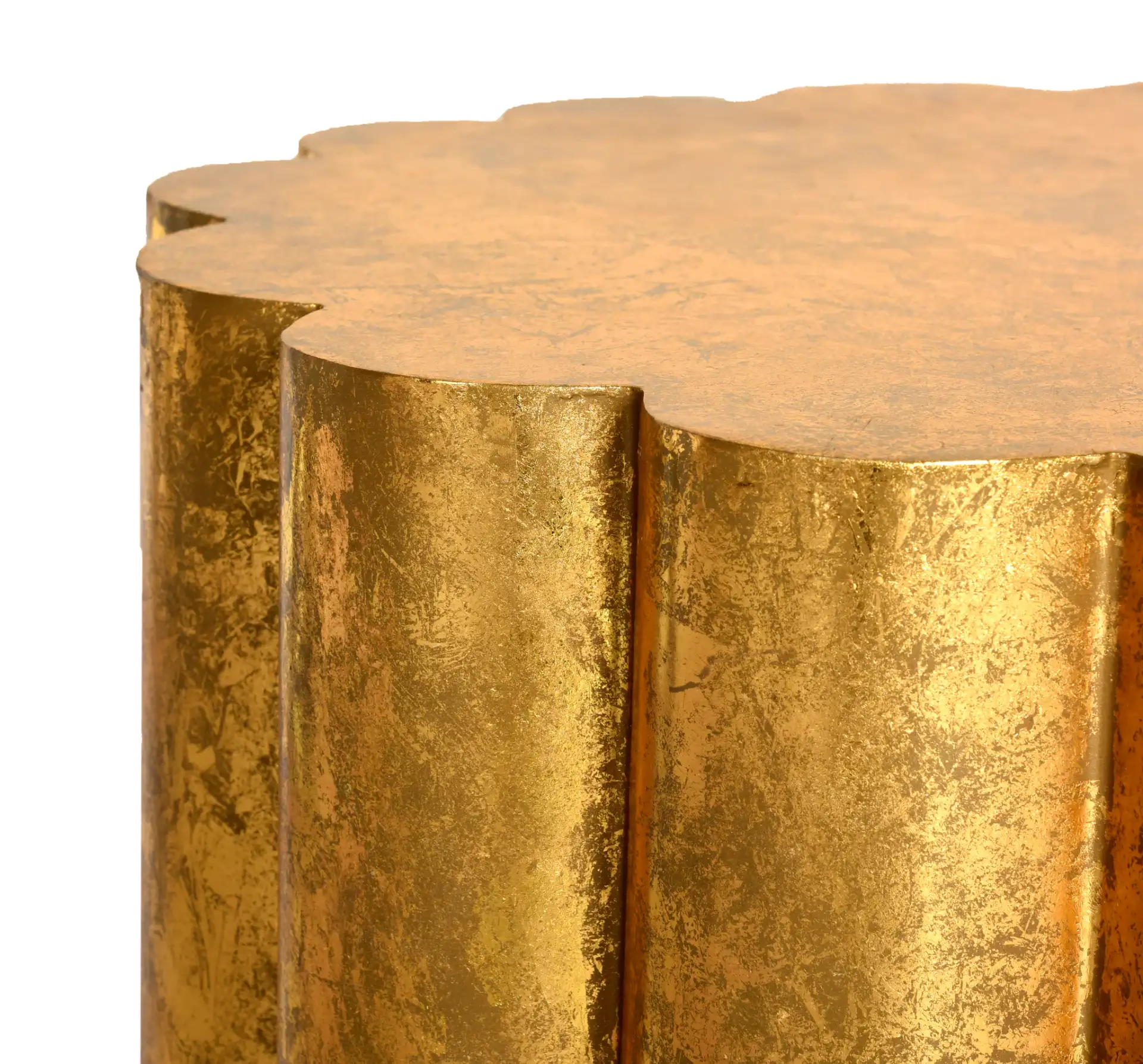 Miriam Coffee Table in Gold in a styled room