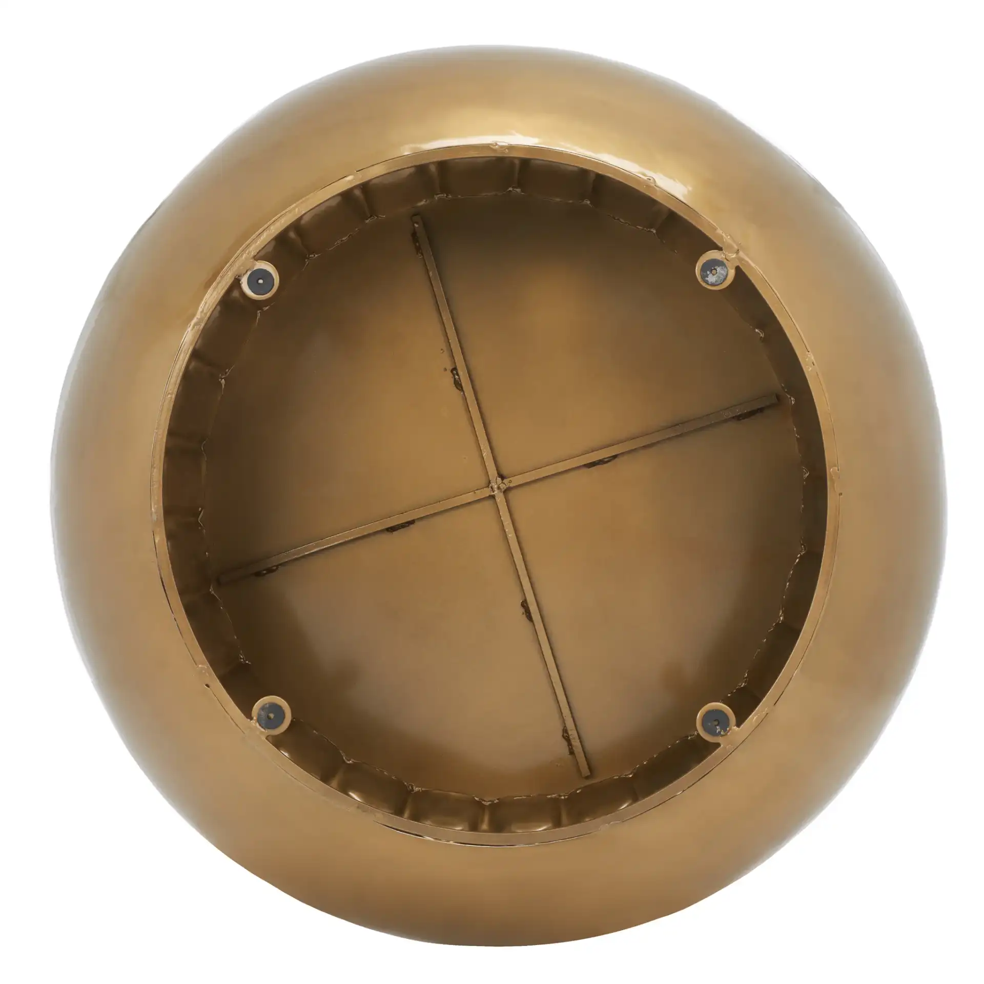 Roxanna Coffee Table in Antique Brass, detail view