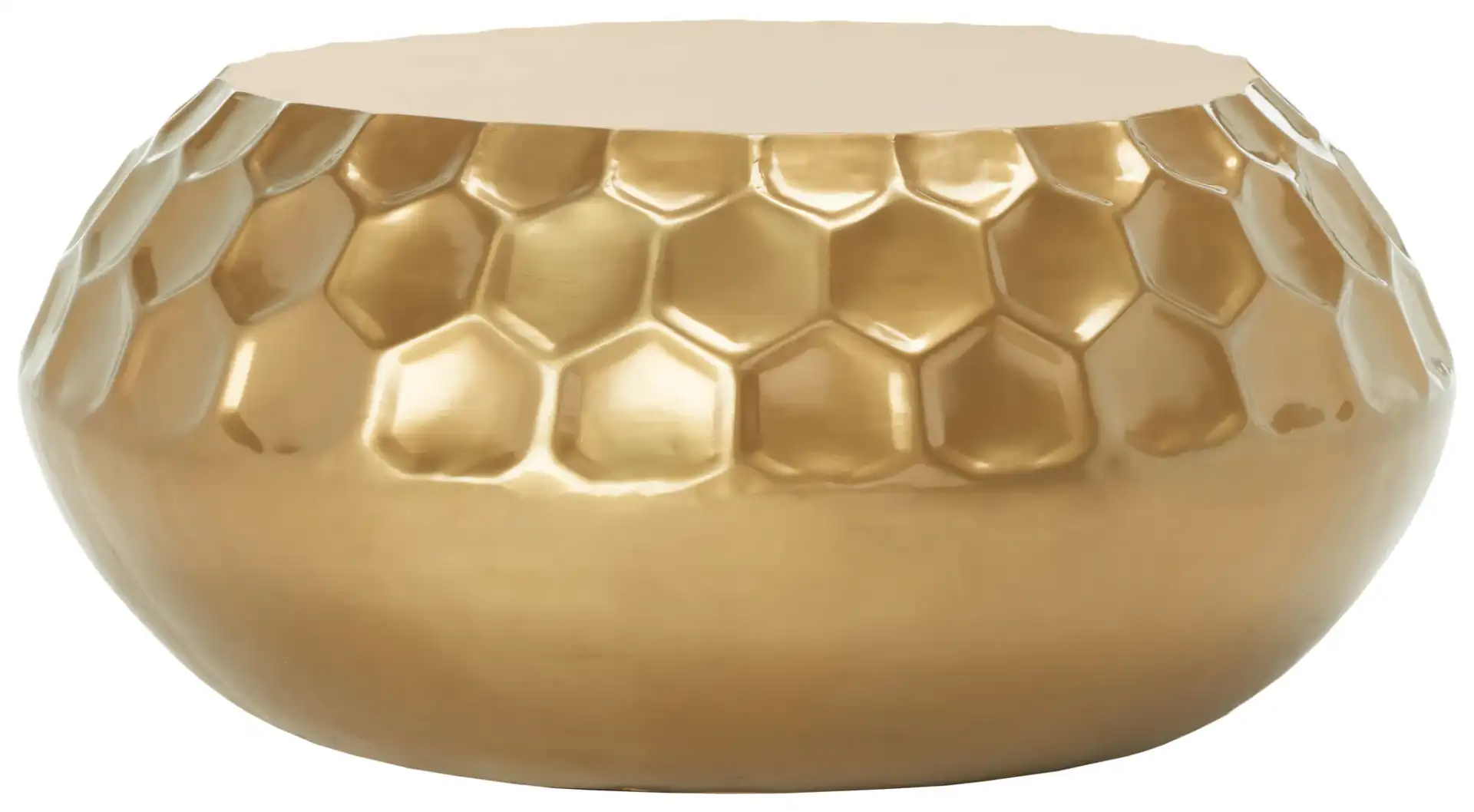 Roxanna Coffee Table in Antique Brass