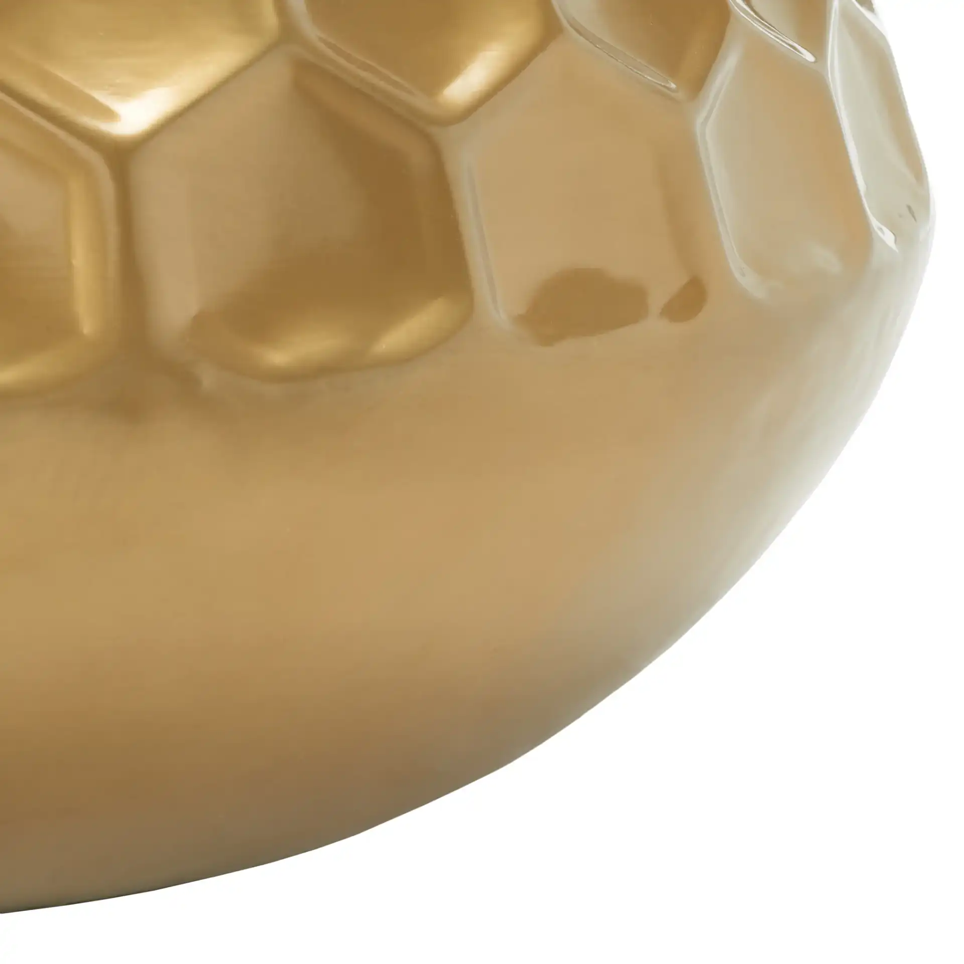 Roxanna Coffee Table in Antique Brass, detail view