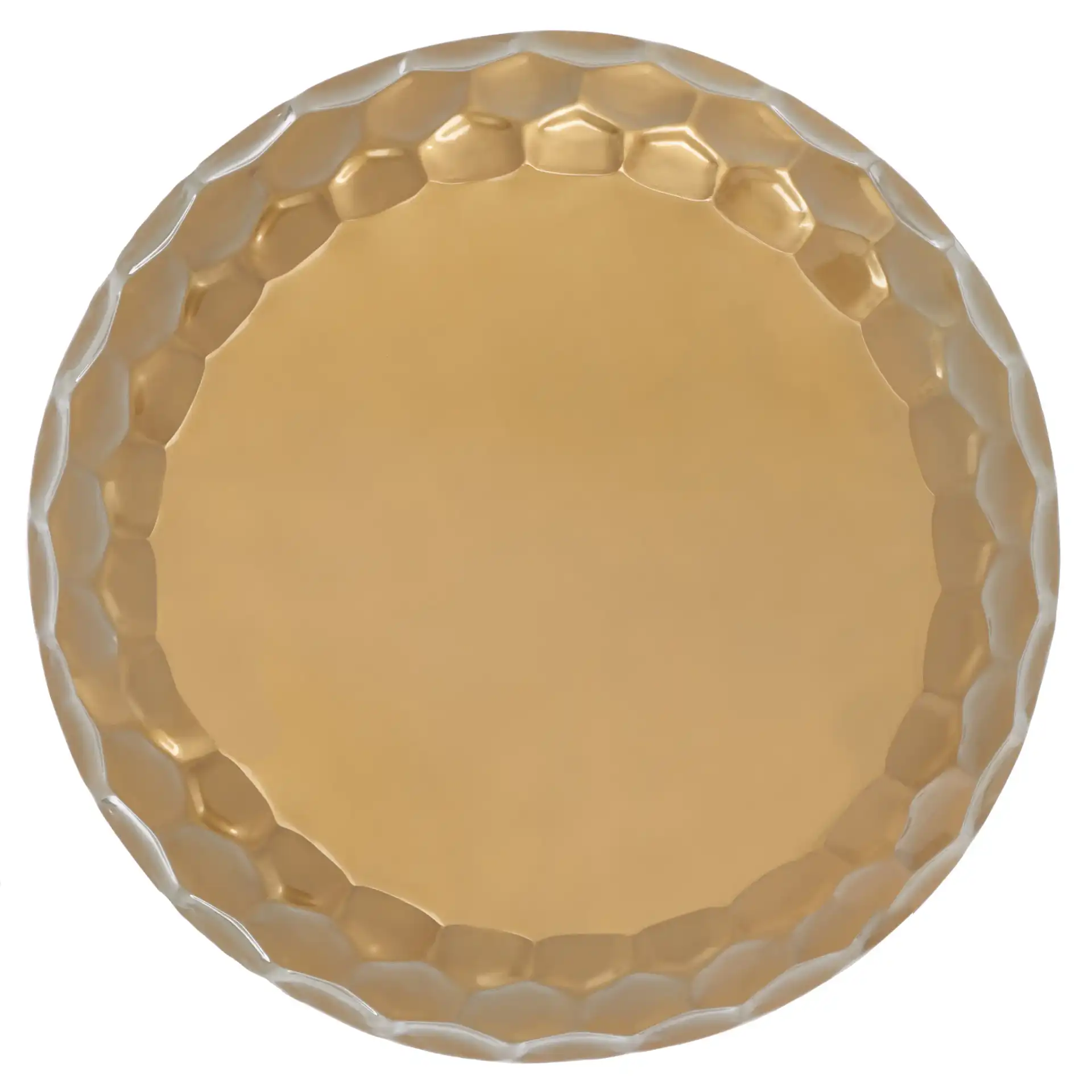 Roxanna Coffee Table in Antique Brass, detail view