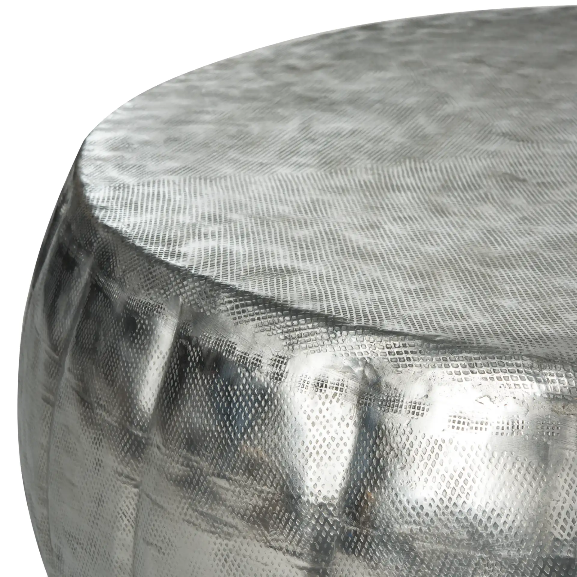 Dara Coffee Table in Silver, detail view