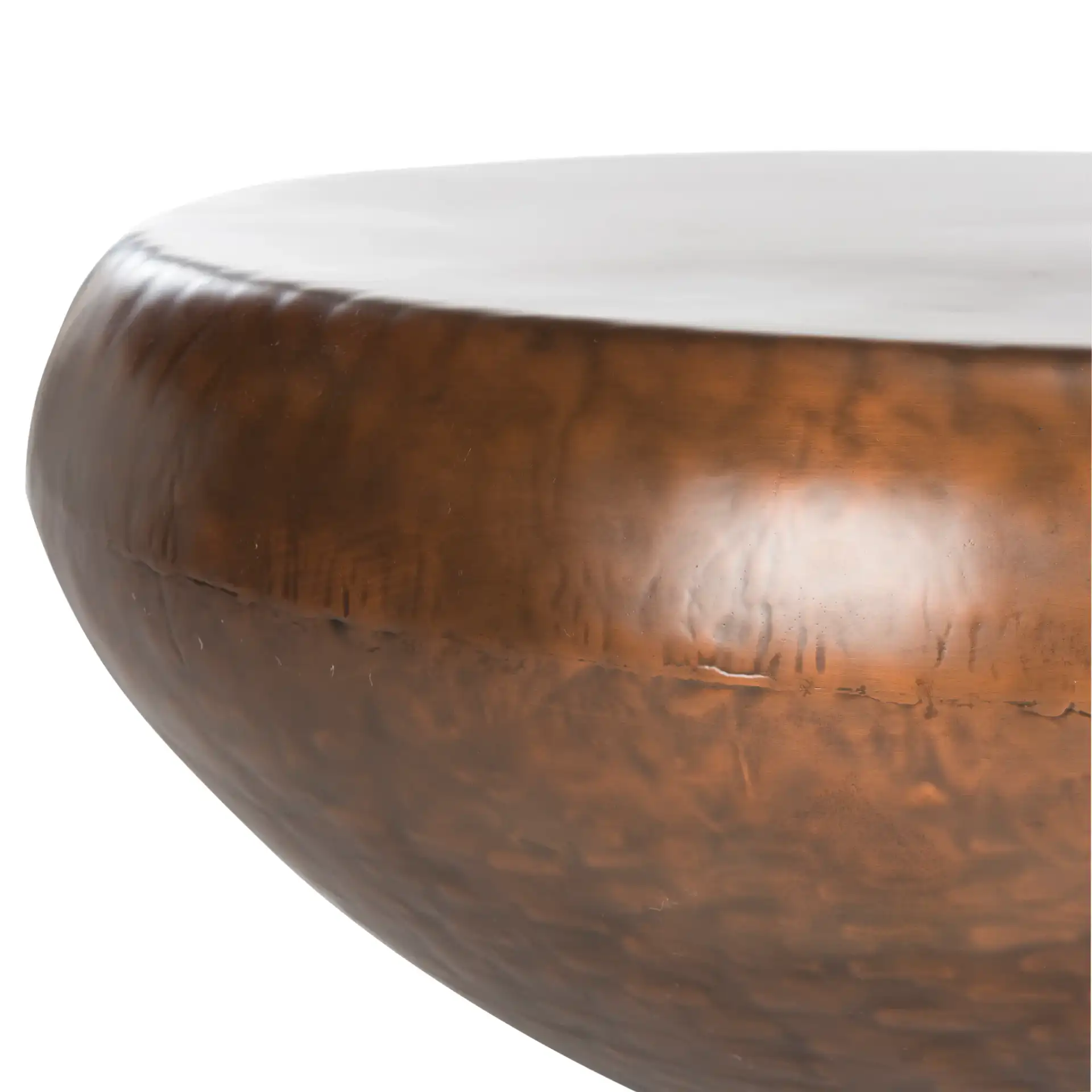 Patience Coffee Table in Copper in a styled room