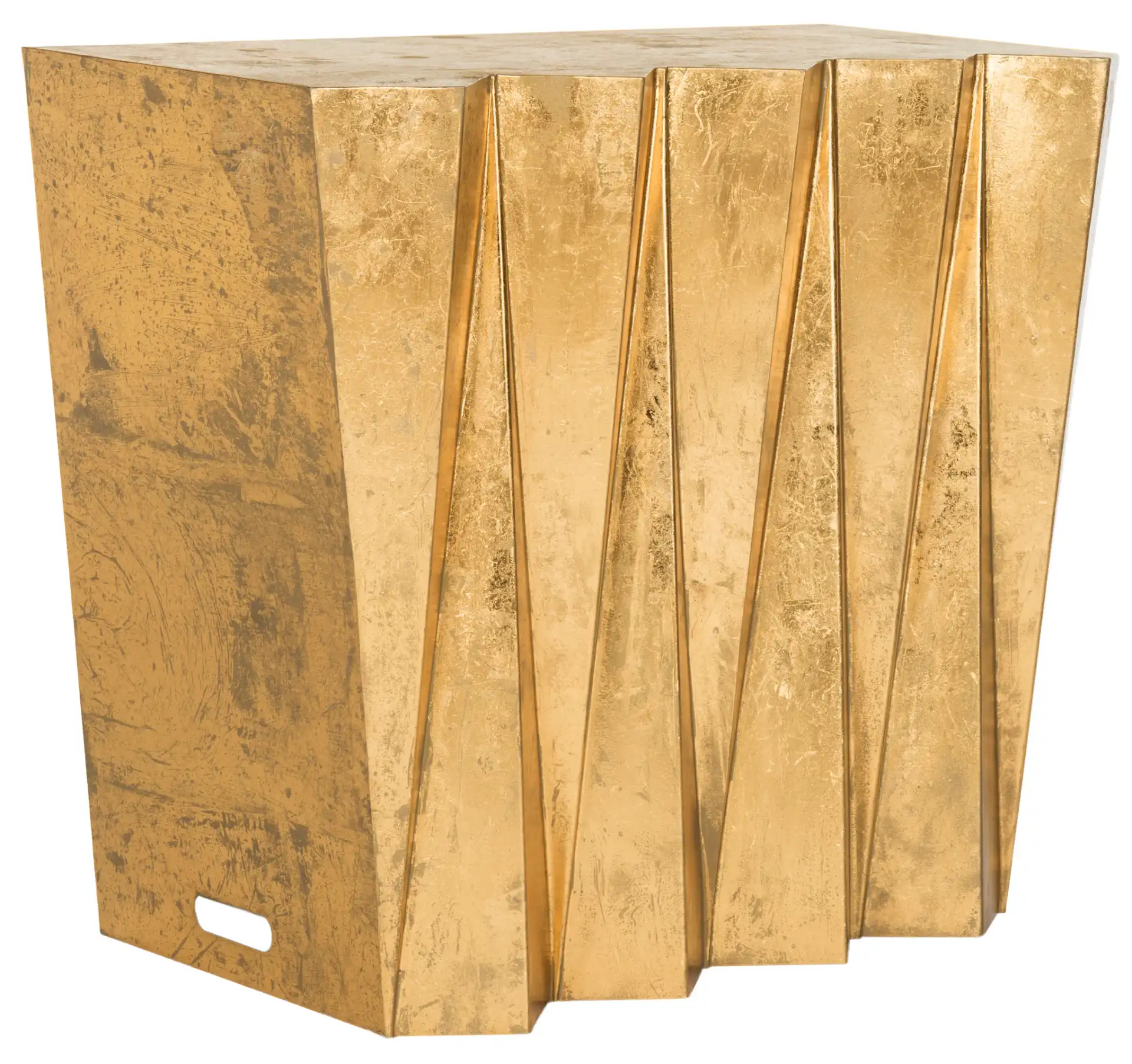 Gisela Hex Console in Gold, detail view