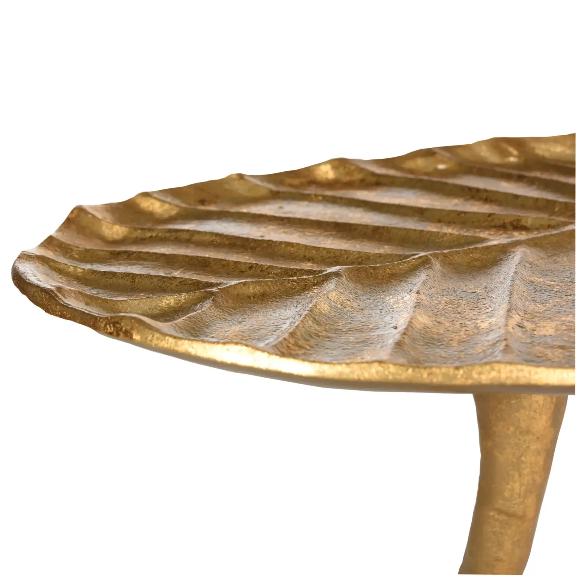 Minna Side Table in Gold, detail view