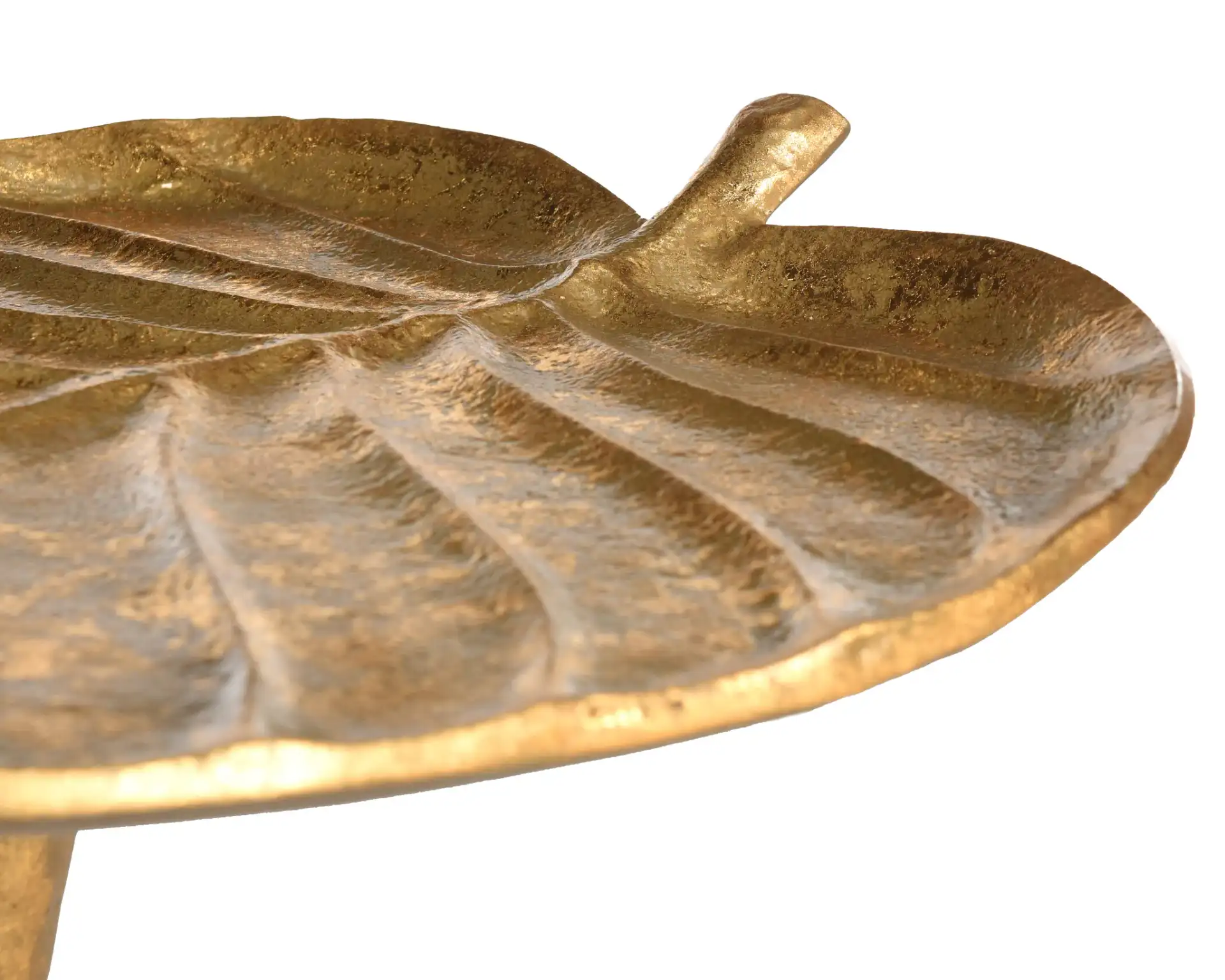 Minna Side Table in Gold, detail view