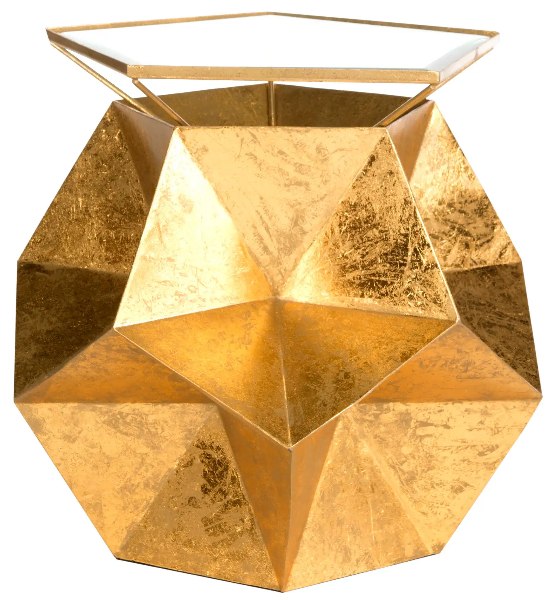 Iona Side Table in Gold