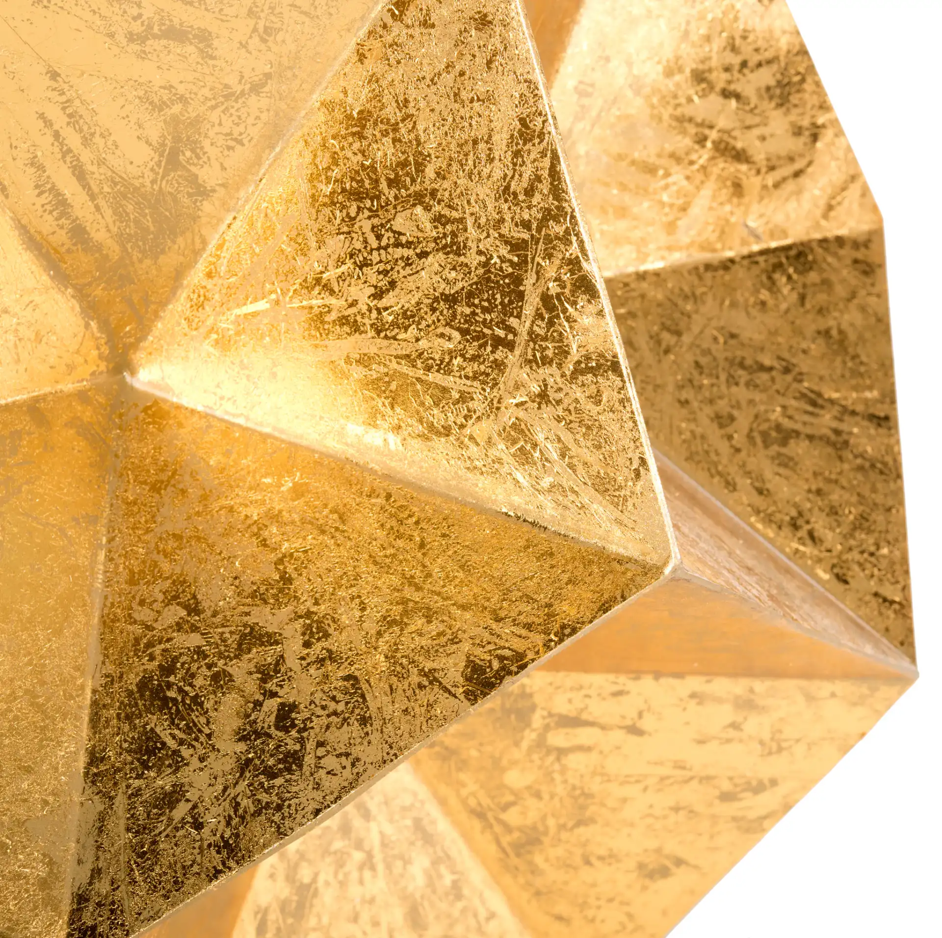 Iona Side Table in Gold, detail view