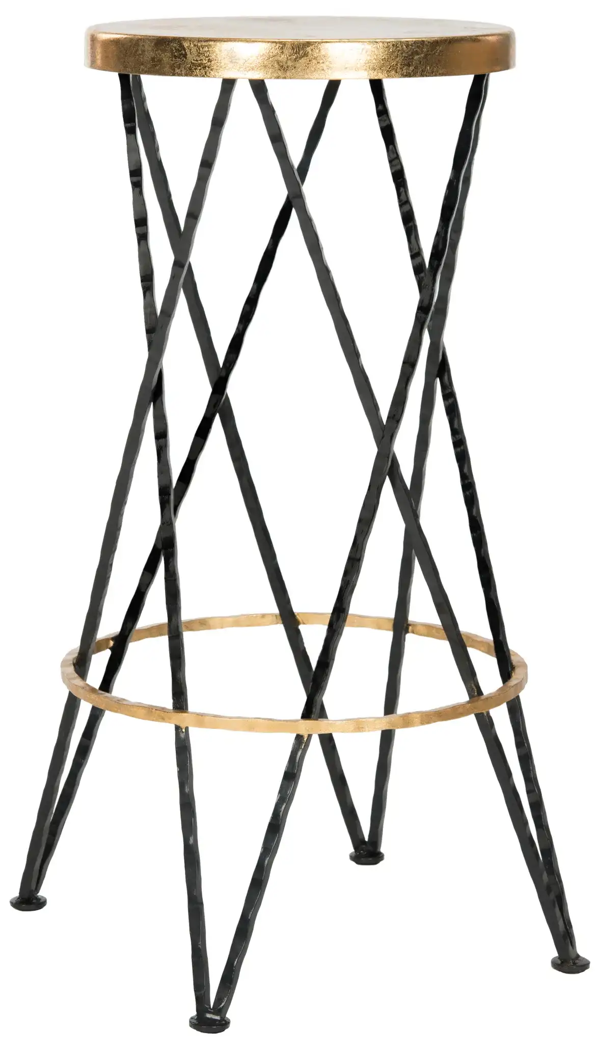 Hester Barstool in White / Gold, detail view