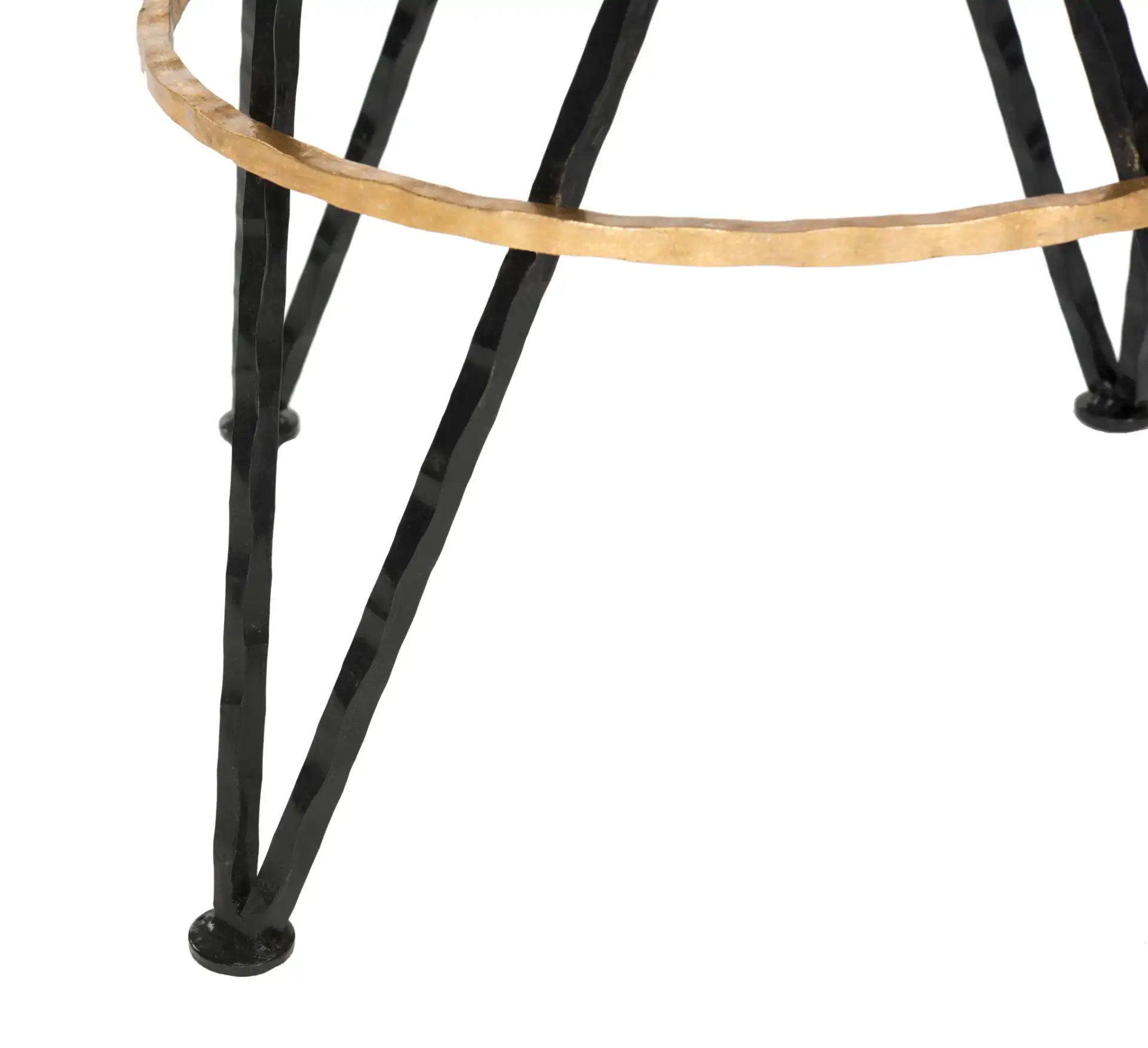 Hester Barstool in White / Gold, detail view