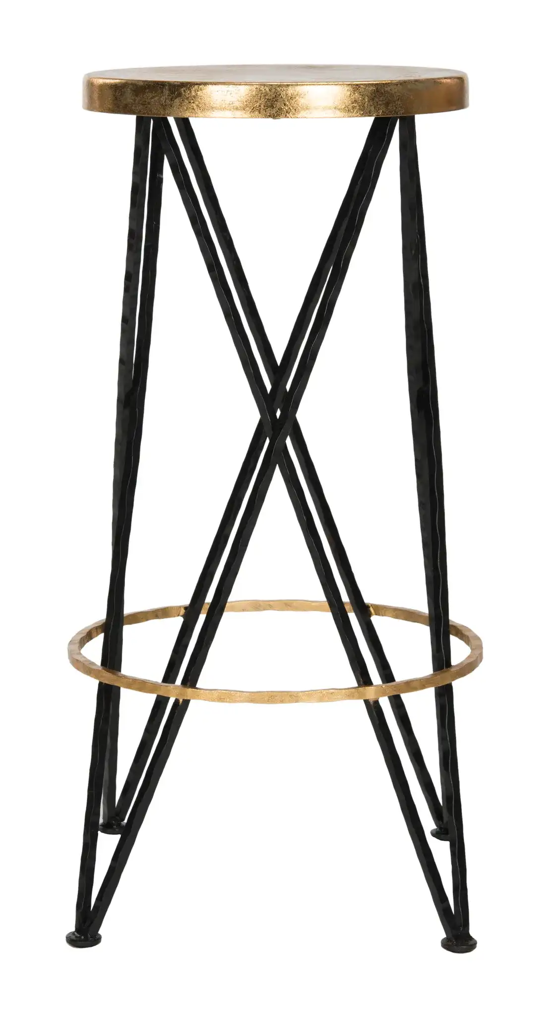 Hester Barstool in White / Gold