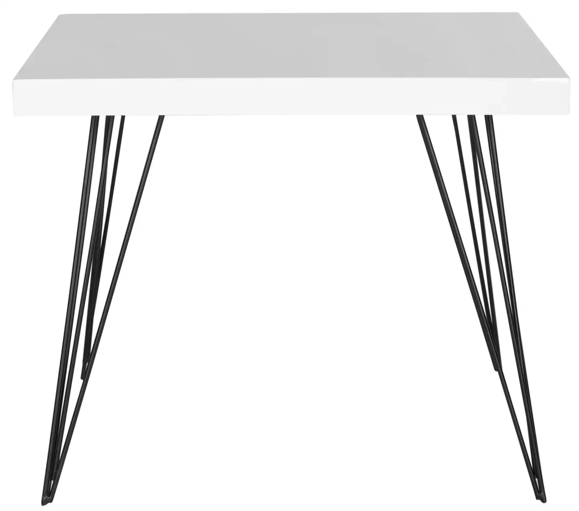 Wolcott End Table in White / Black