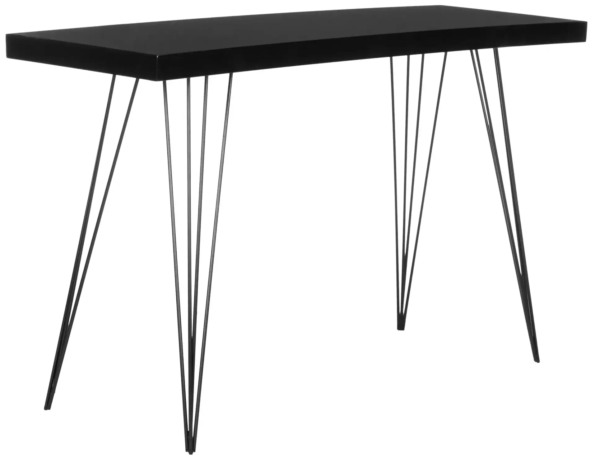 Wolcott Console Table in Black, detail view