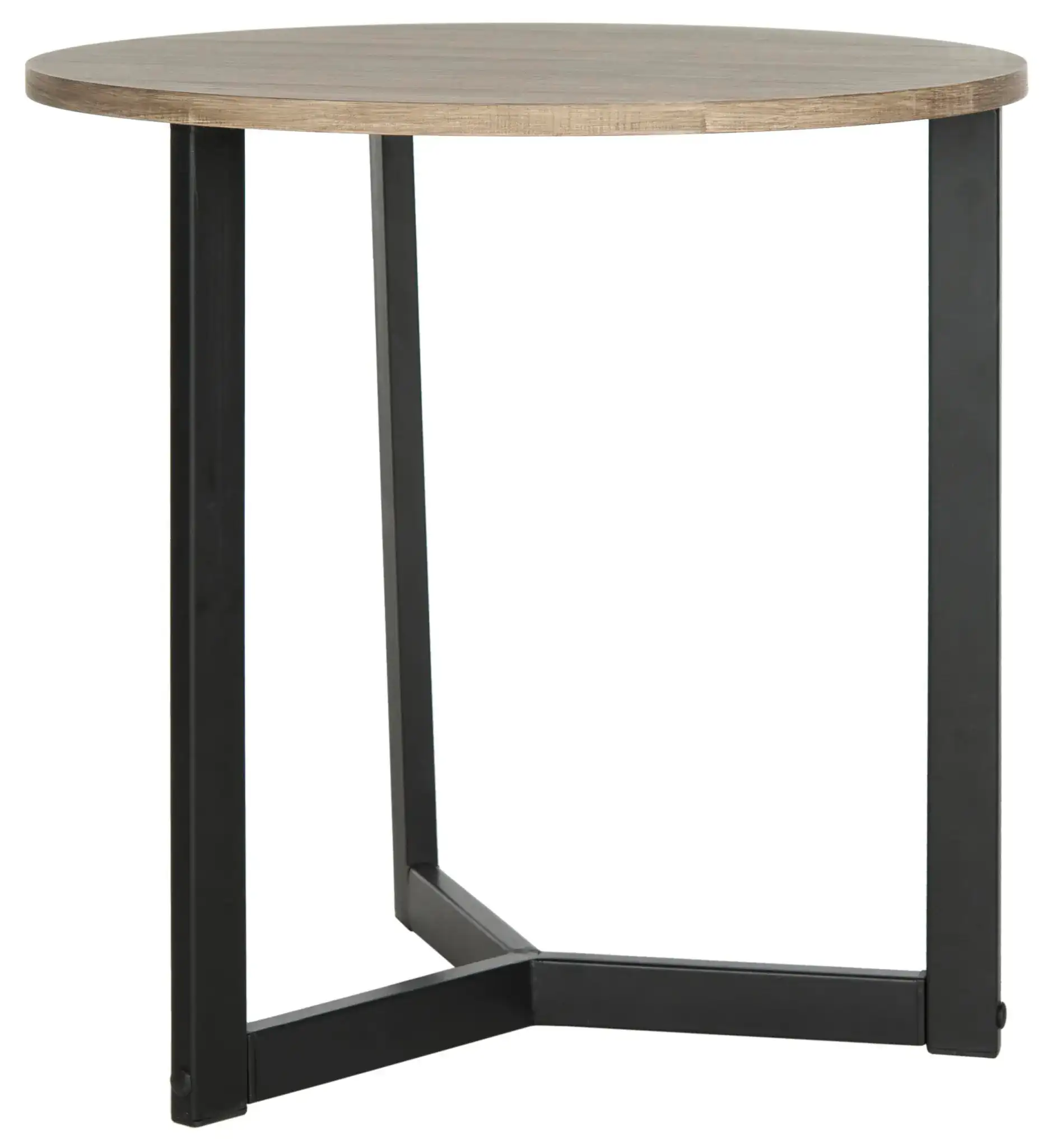 Leonard Side Table in Oak / Black, detail view