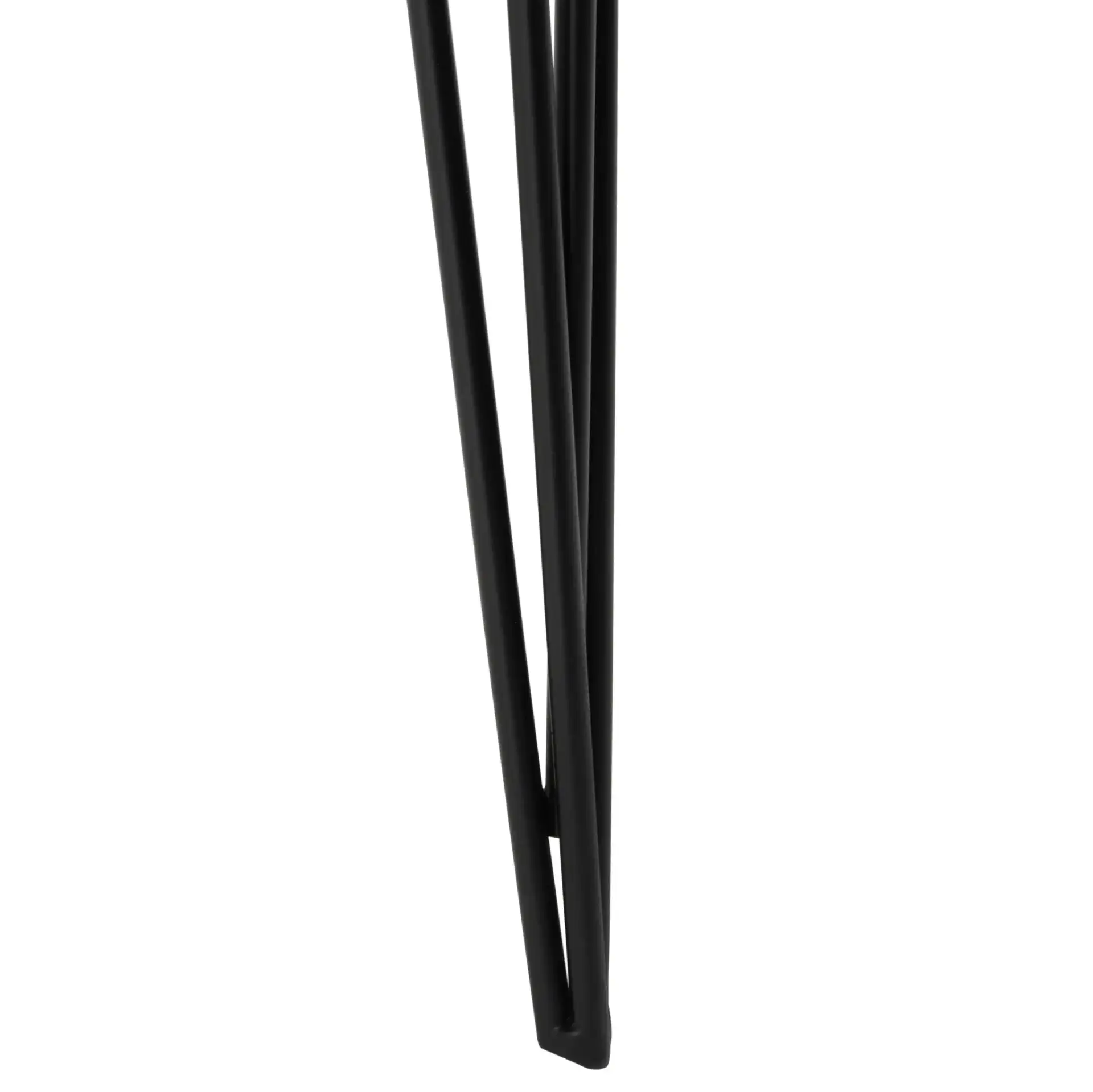 Wynton End Table in White / Black, detail view