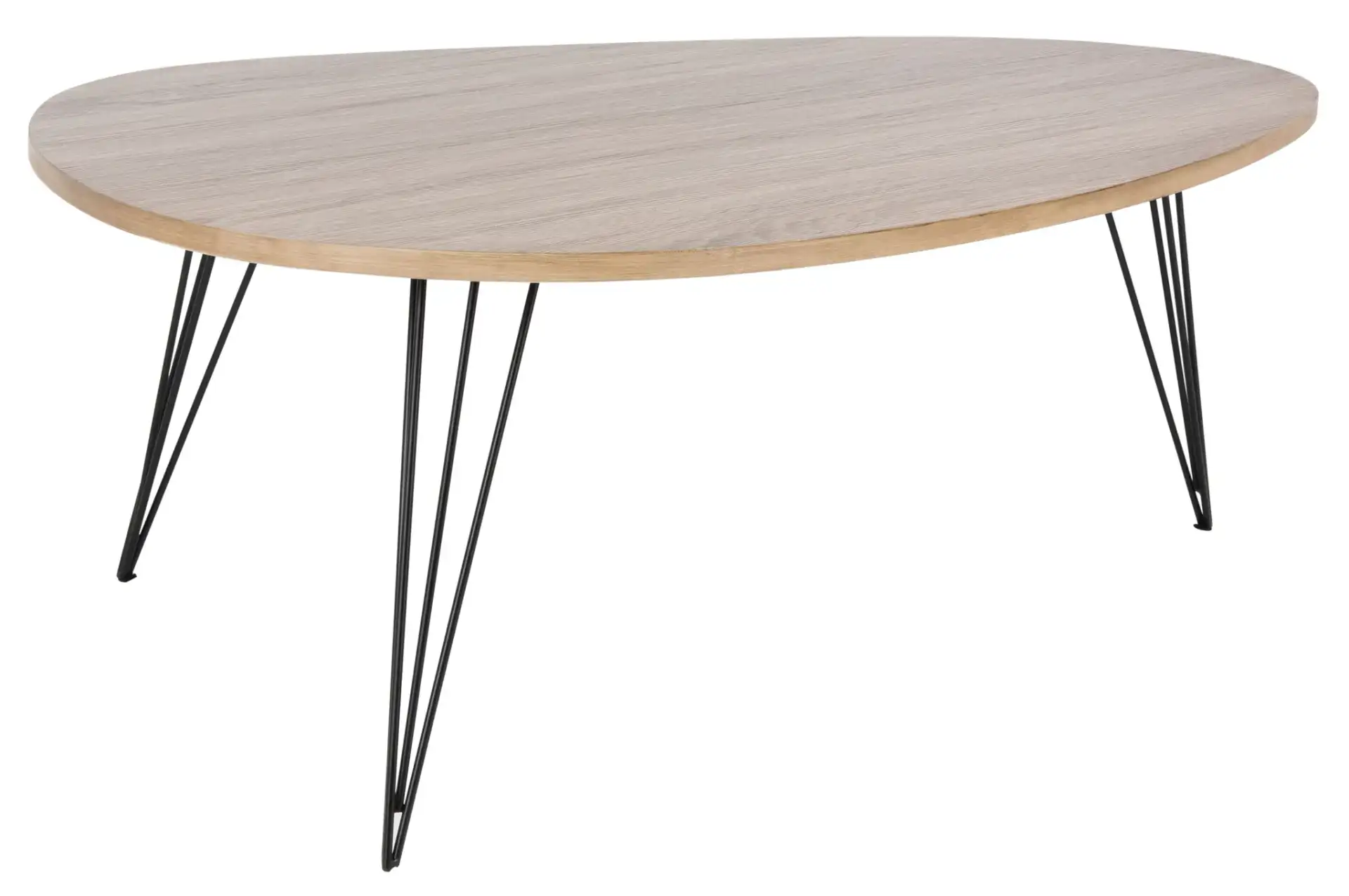 Wynton Coffee Table in Oak / Black, detail view