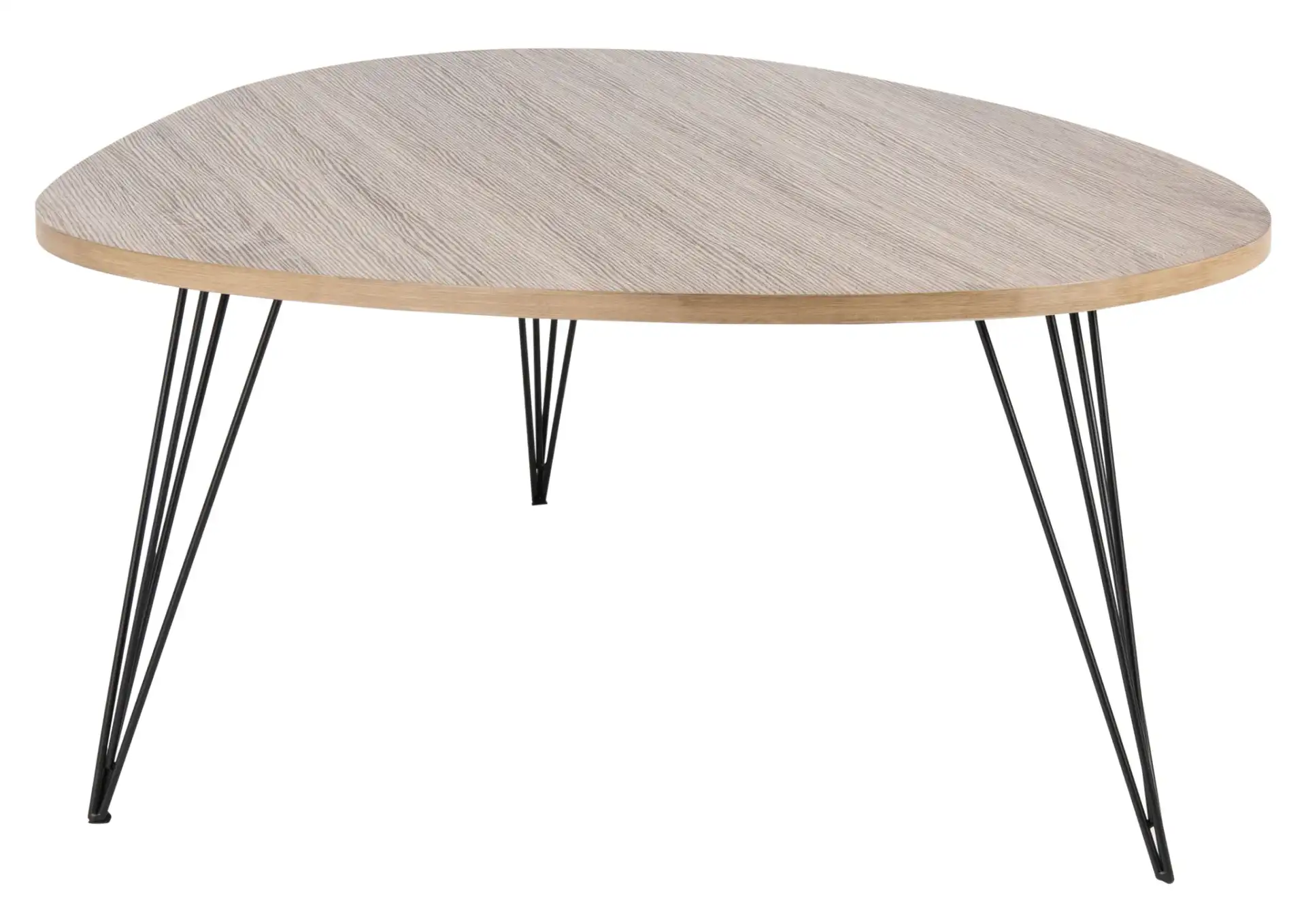 Wynton Coffee Table in Oak / Black, detail view
