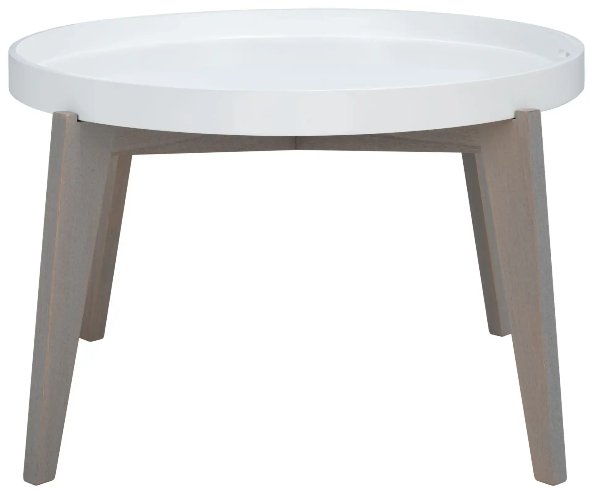 Echo End Table in White / Gray