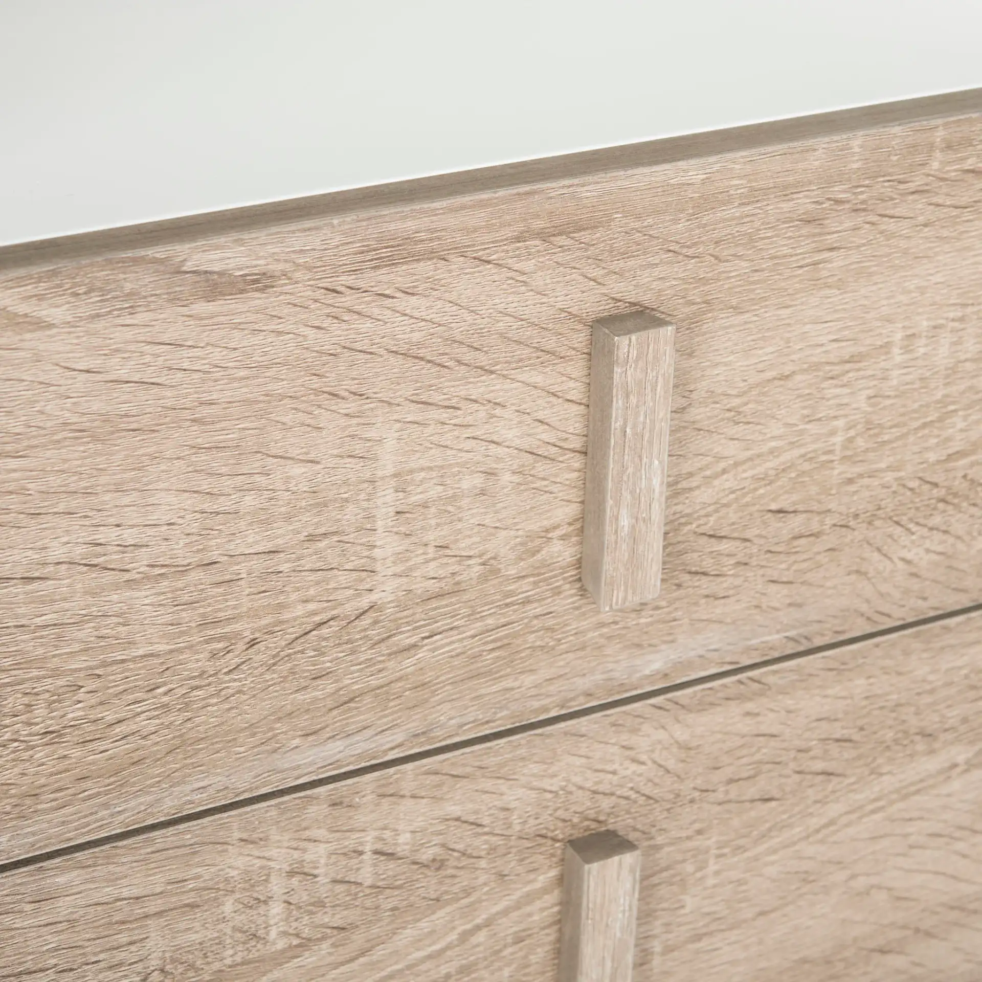 Kefton Cabinet in White / Gray in a styled room