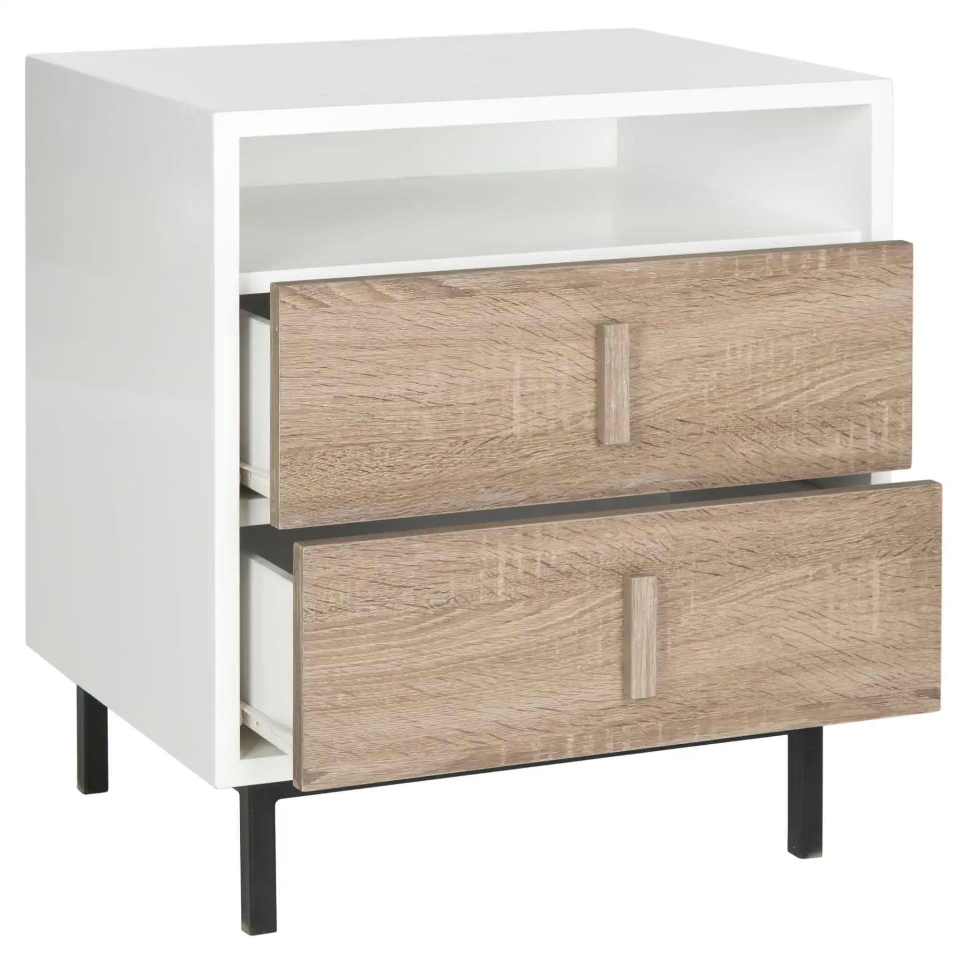 Kefton Cabinet in White / Gray, detail view