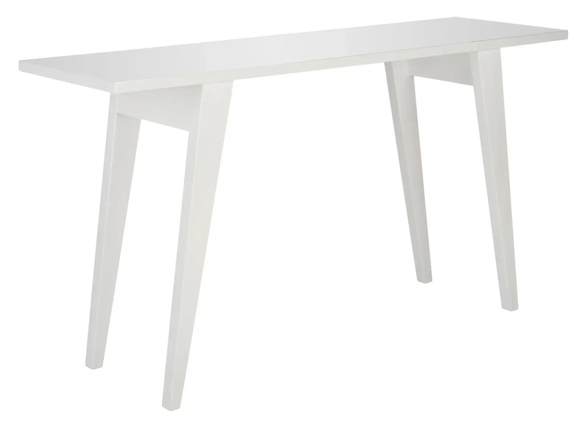 Manny Console Table in White, detail view