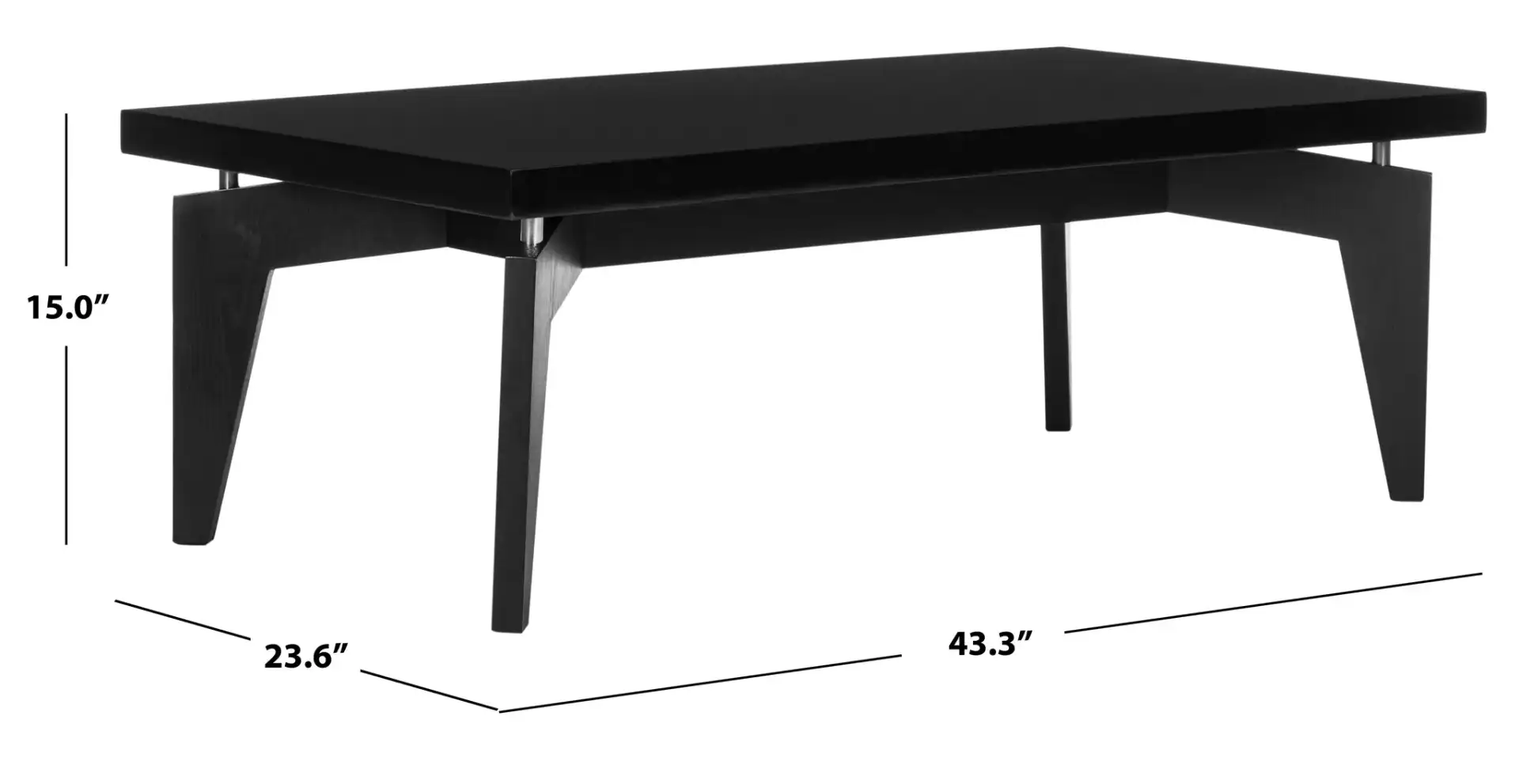 Josef Coffee Table in Black, detail view