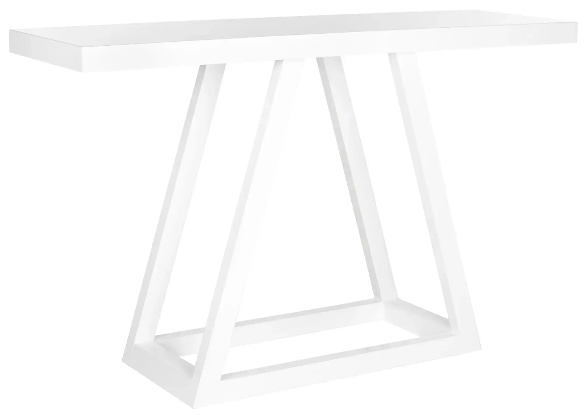Sutton Console in White, detail view