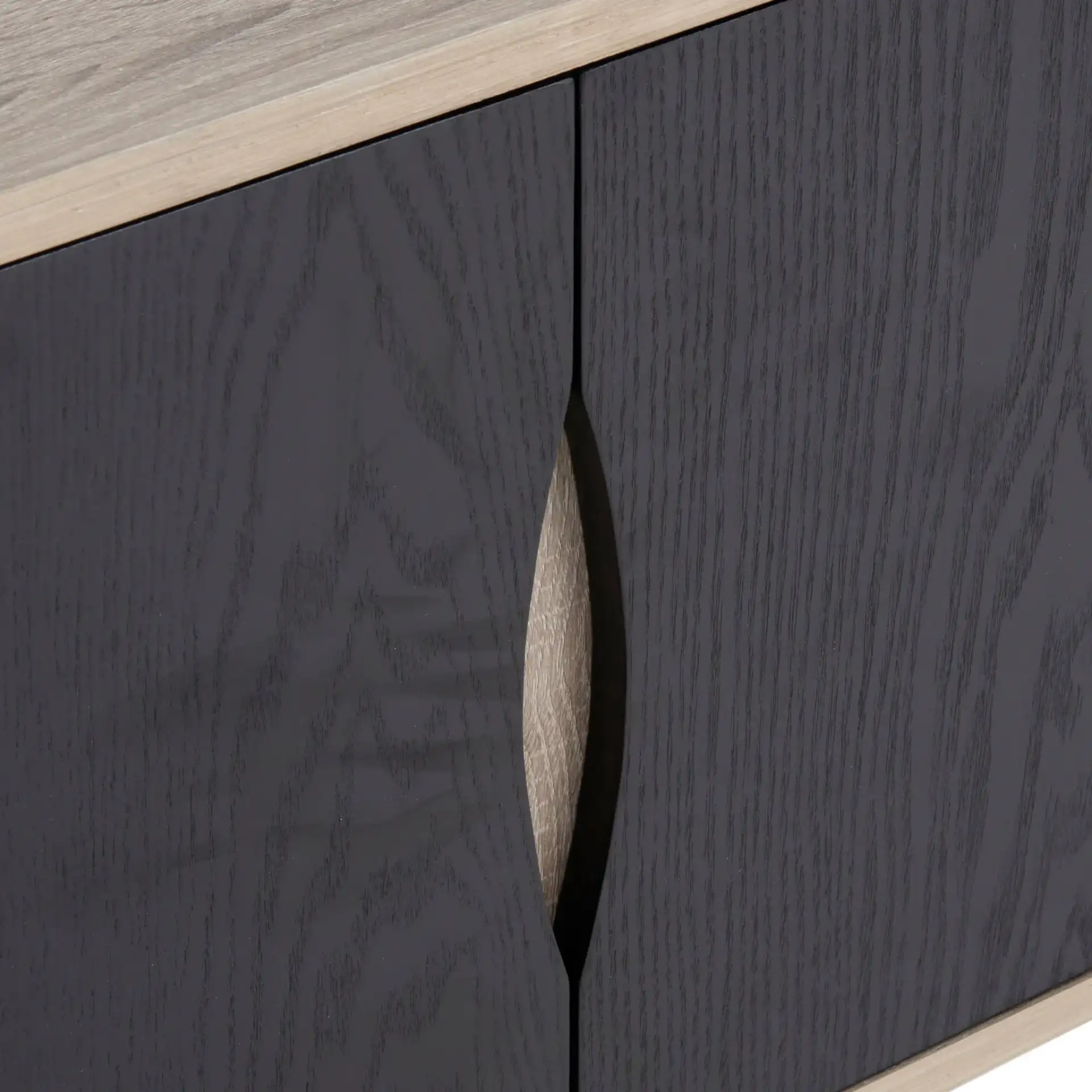 Jeralyn Sideboard in Light Oak in a styled room