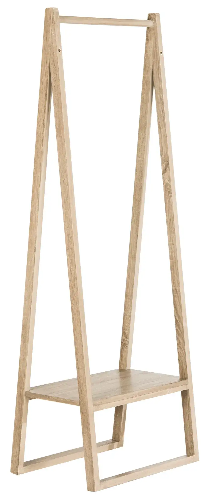 Afia Coat Rack in Light Oak, detail view