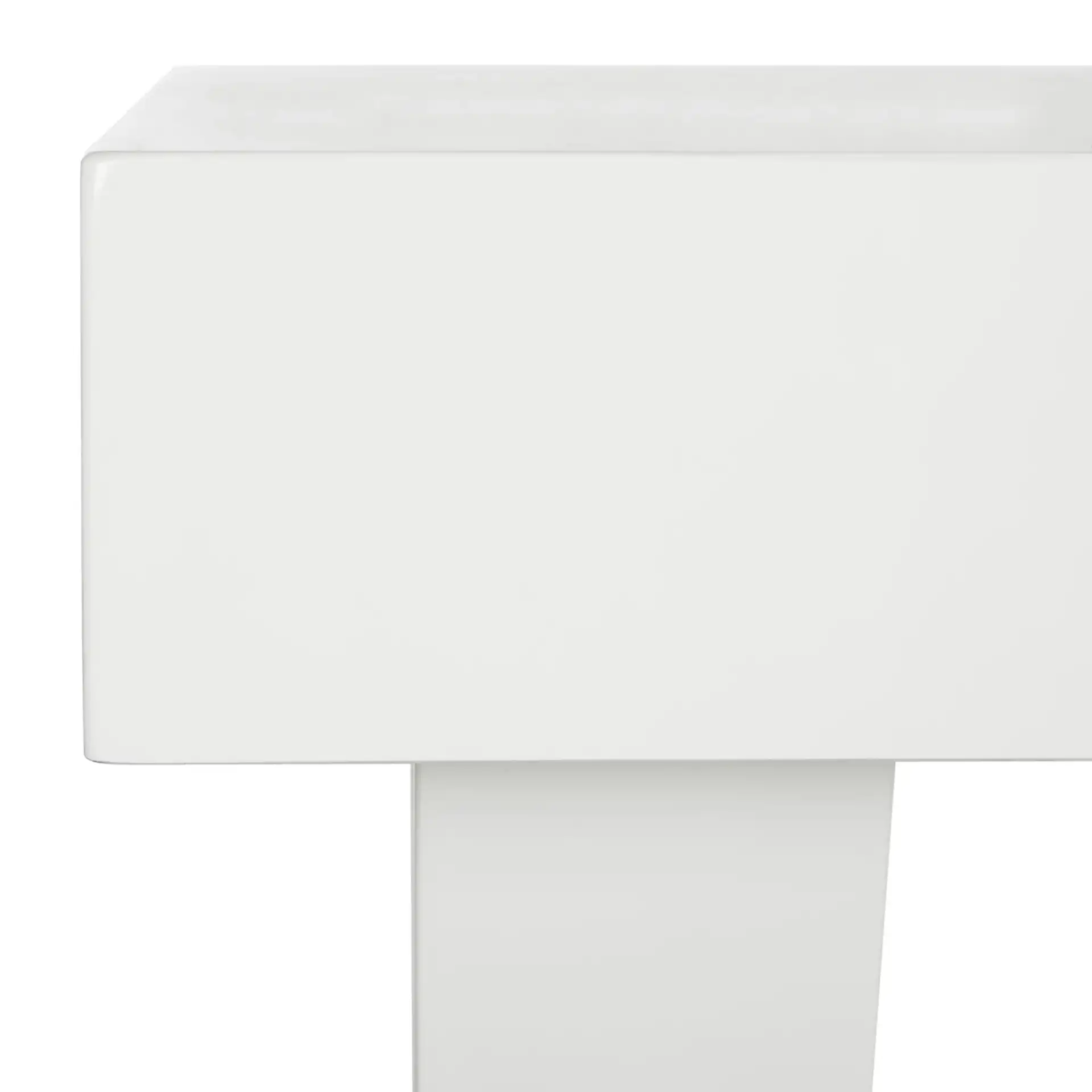Harris Desk in White in a styled room