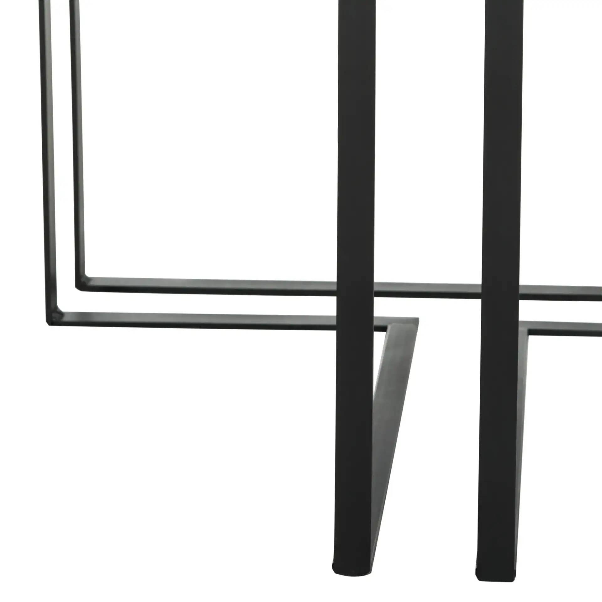 Pitt End Table in Light Gray, detail view
