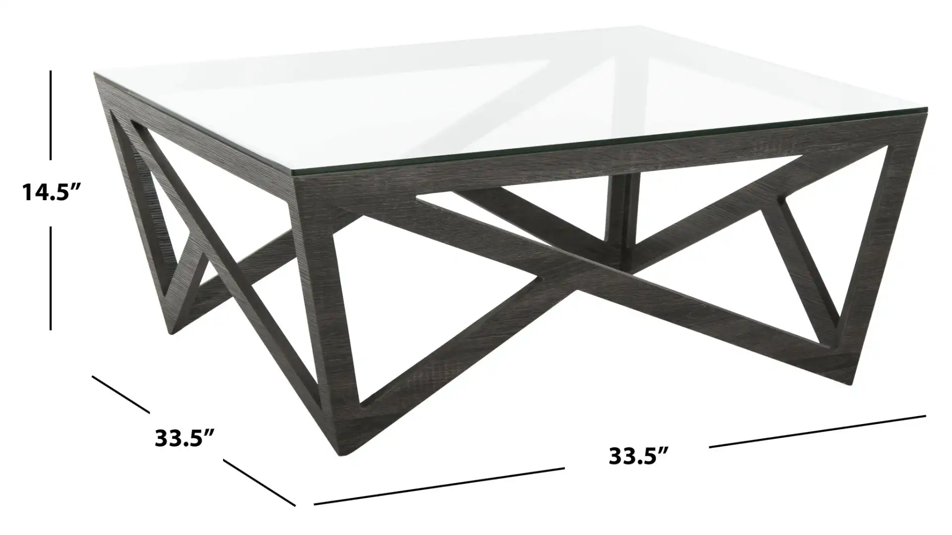 Ralston Coffee Table in Dark Gray, detail view