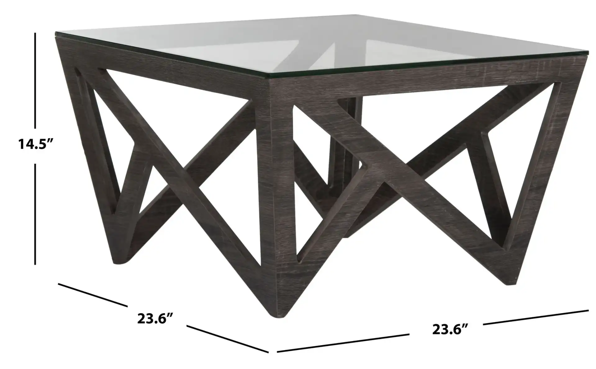 Radley Coffee Table in Dark Gray, detail view