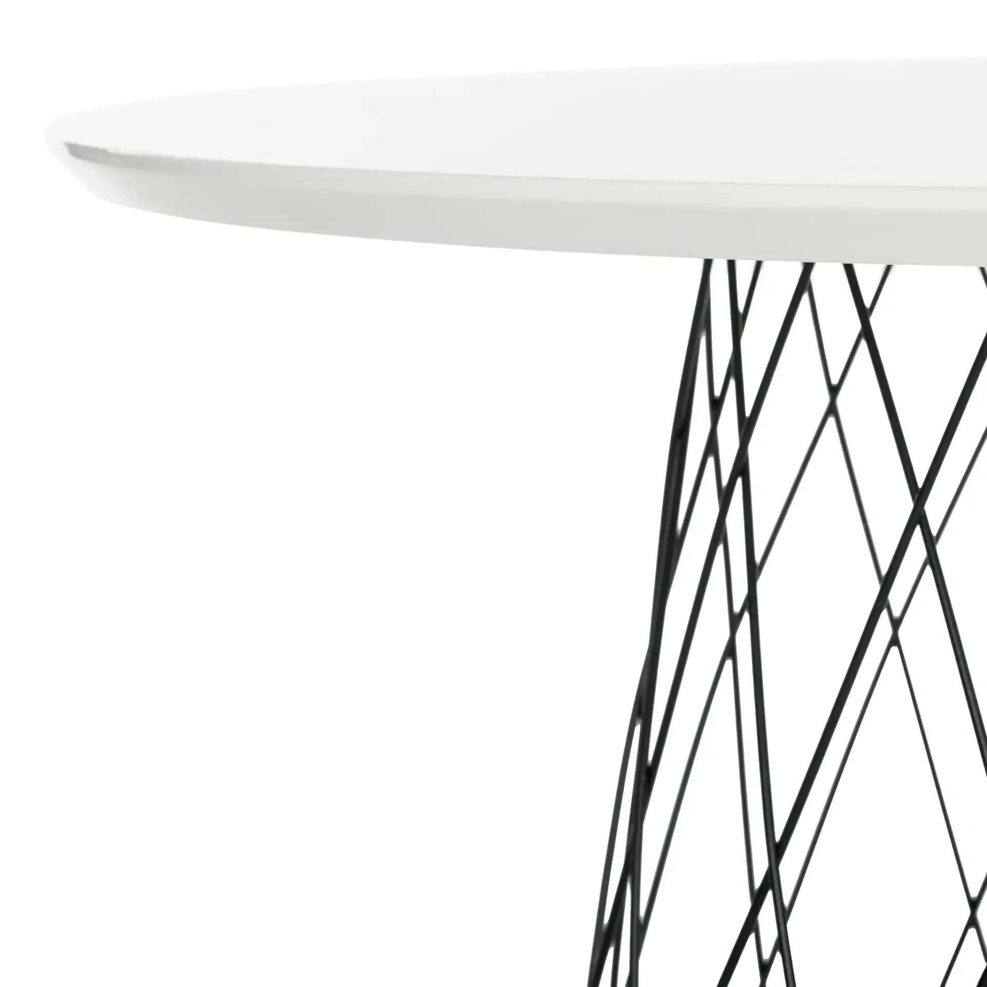 Roe Coffee Table in White in a styled room