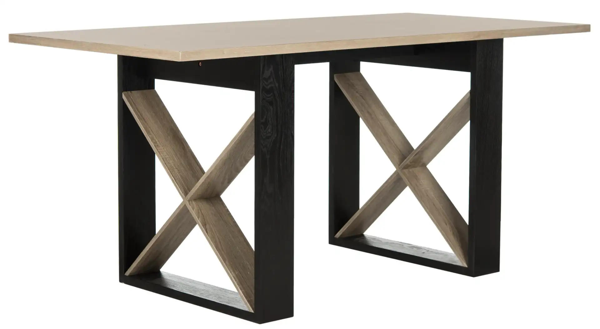 Monty Dining Table in Light Gray, detail view