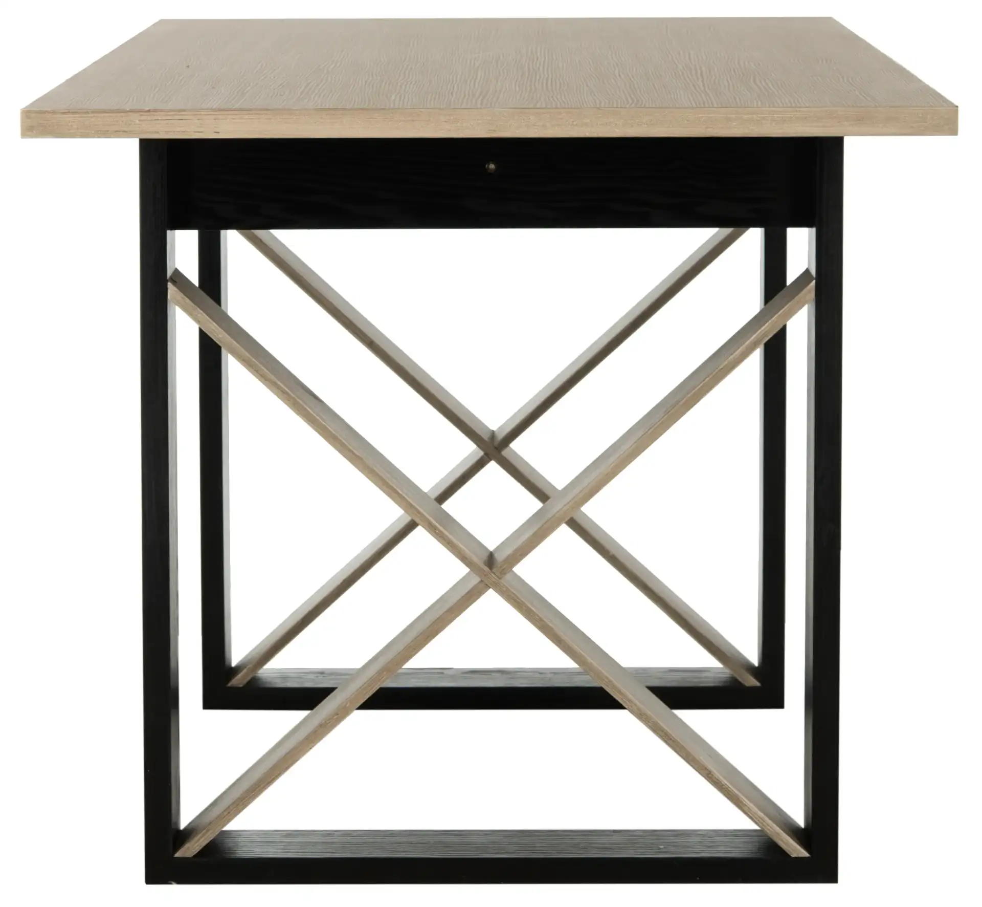 Monty Dining Table in Light Gray, detail view