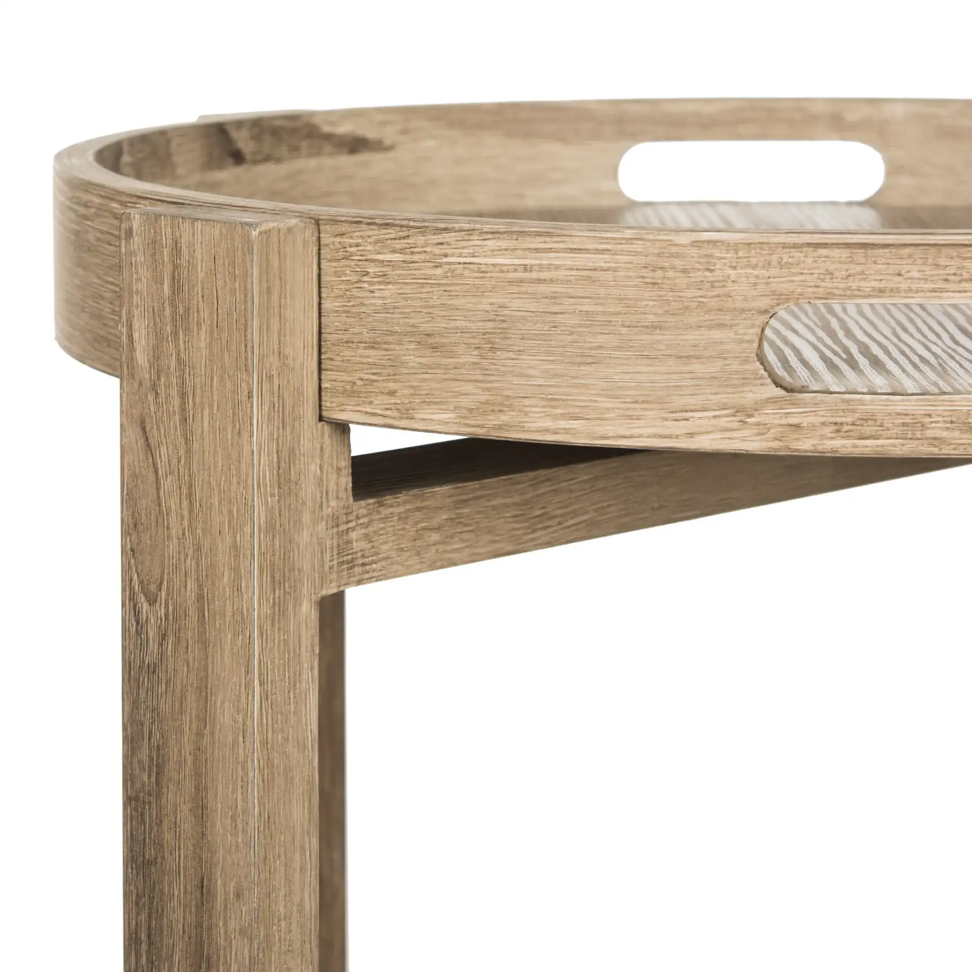 Hamish Side Table in Light Gray in a styled room
