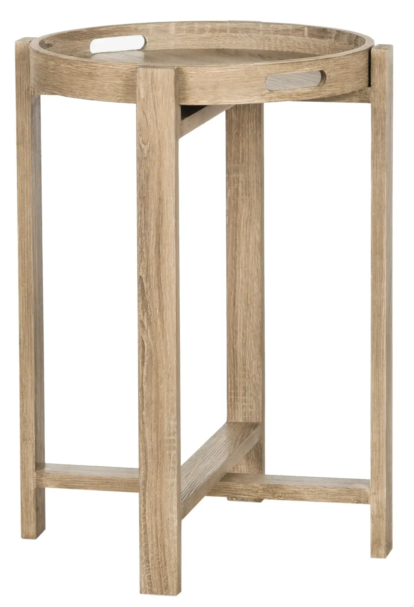 Hamish Side Table in Light Gray, detail view