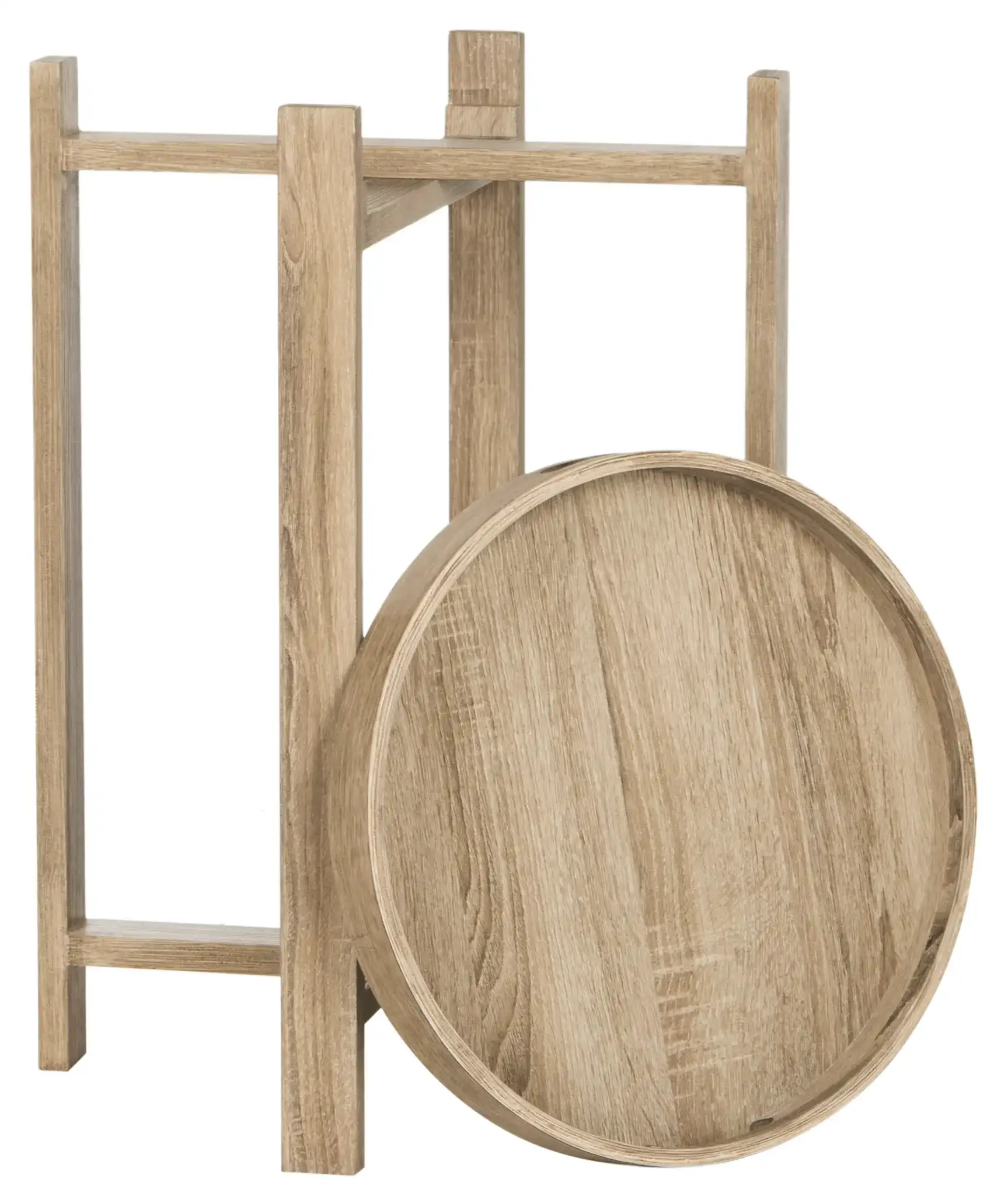 Hamish Side Table in Light Gray, detail view