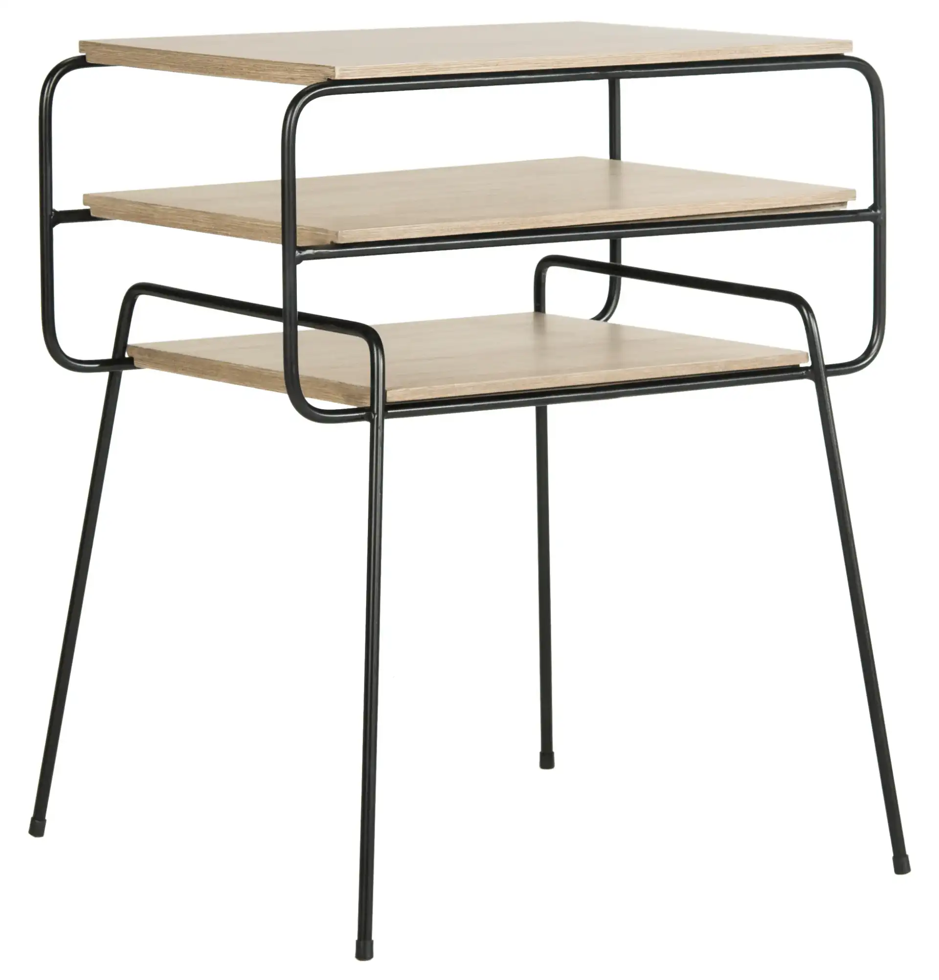Marcel End Table in Light Gray, detail view