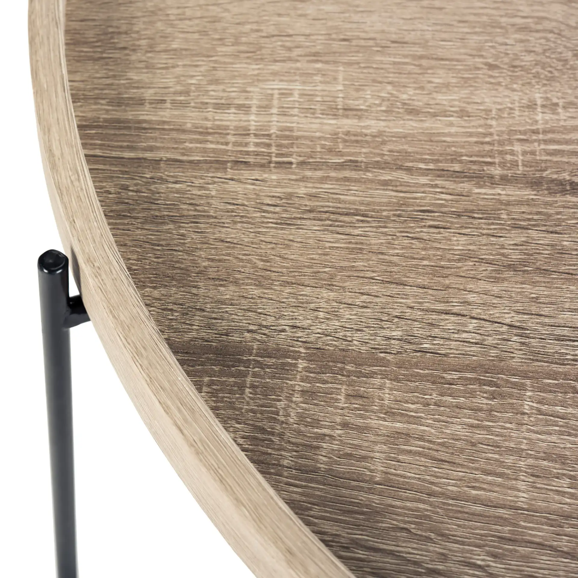 Auden Accent Table in Light Gray in a styled room
