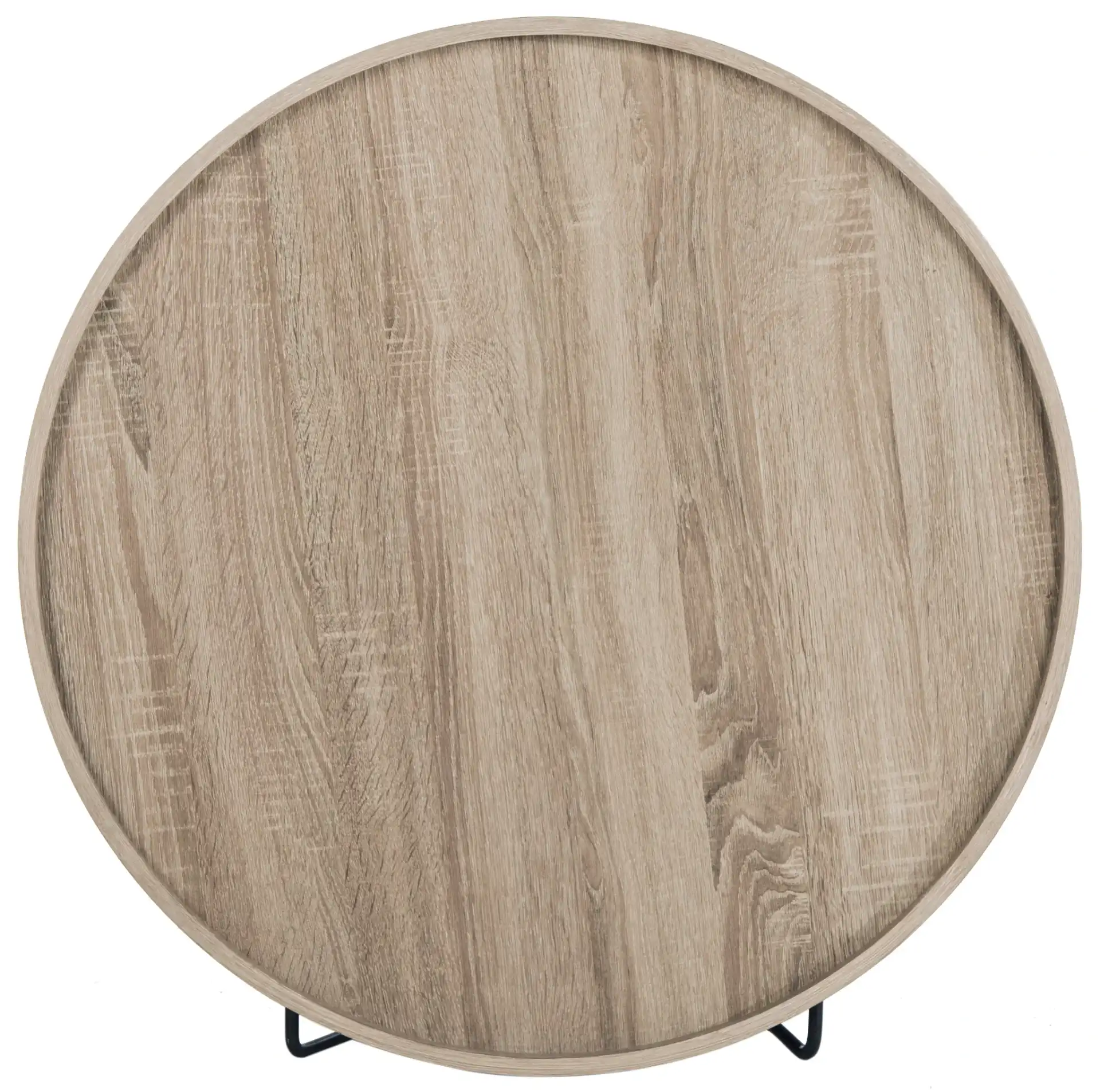 Auden Accent Table in Light Gray, detail view