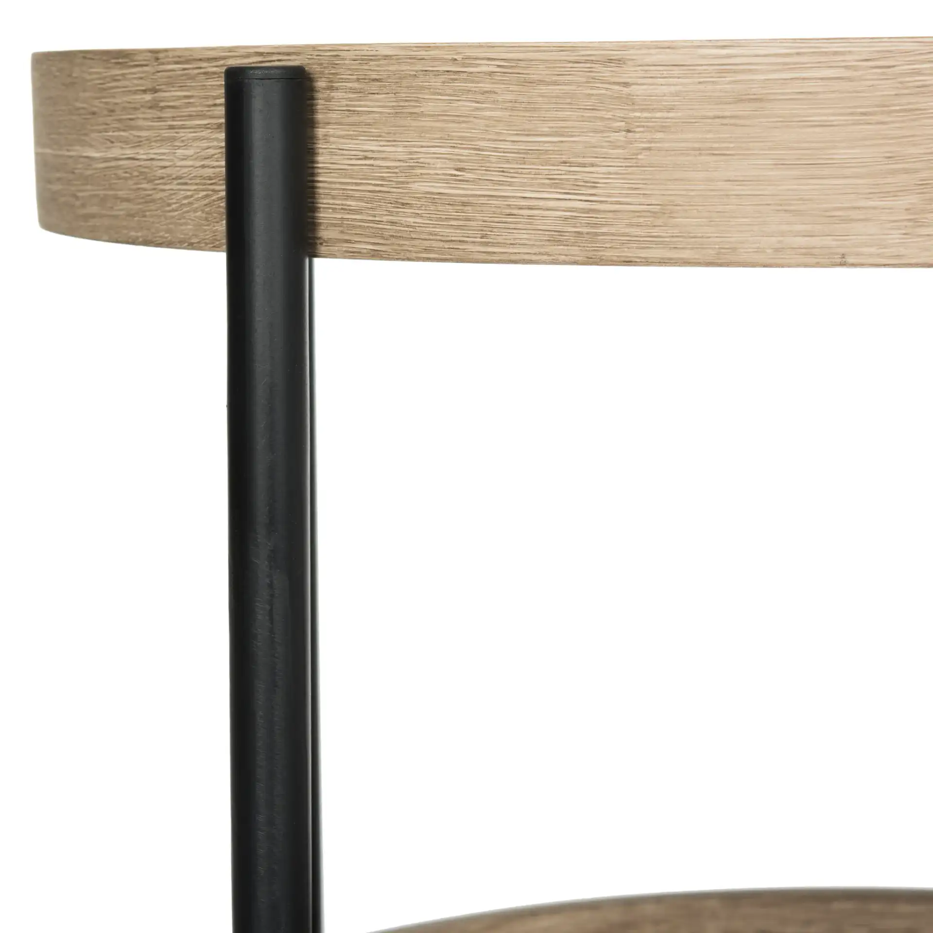 Javan Side Table in Light Oak / Black in a styled room