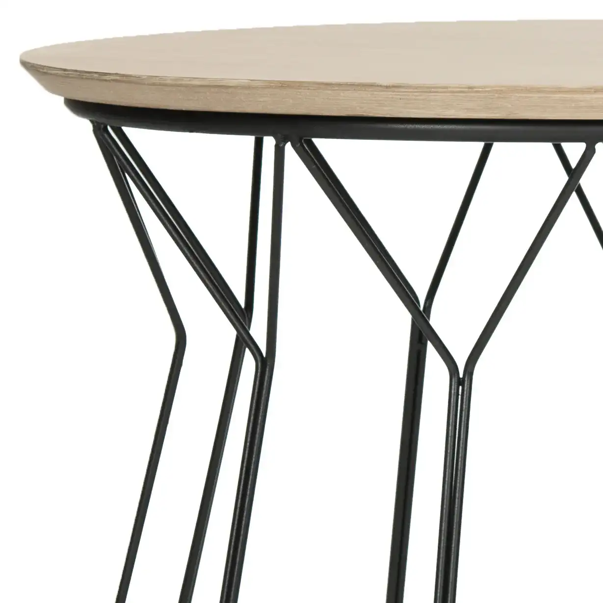 Alcott End Table in Light Gray in a styled room