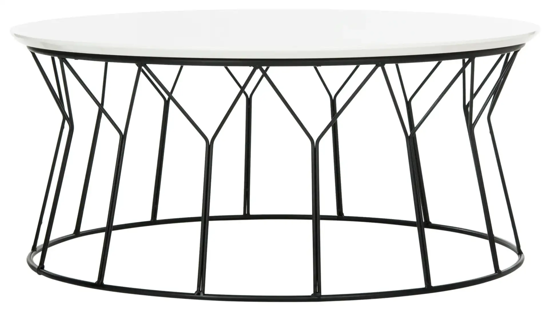 Deion Coffee Table in Lacquer White
