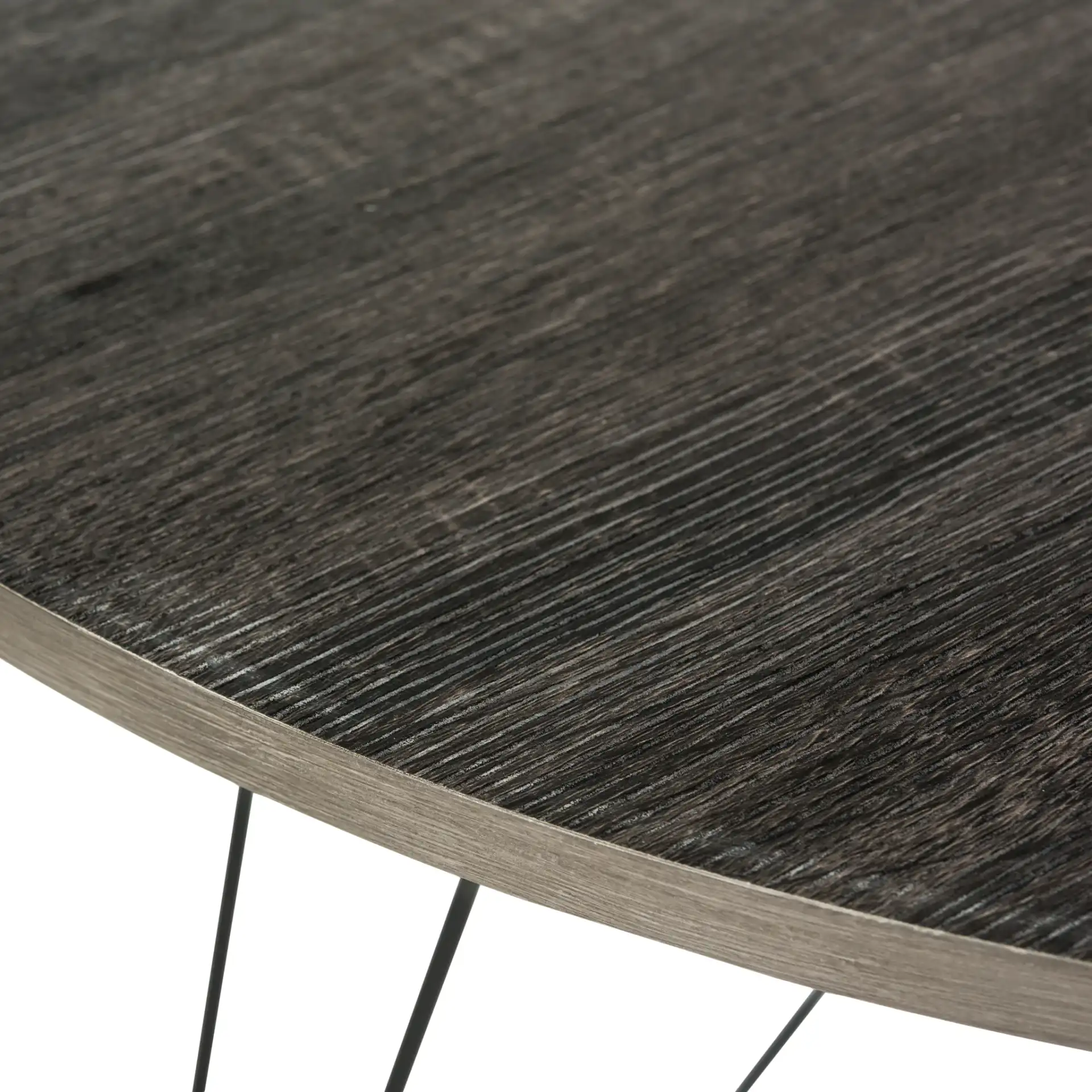 Marino Dining Table in Dark Gray in a styled room