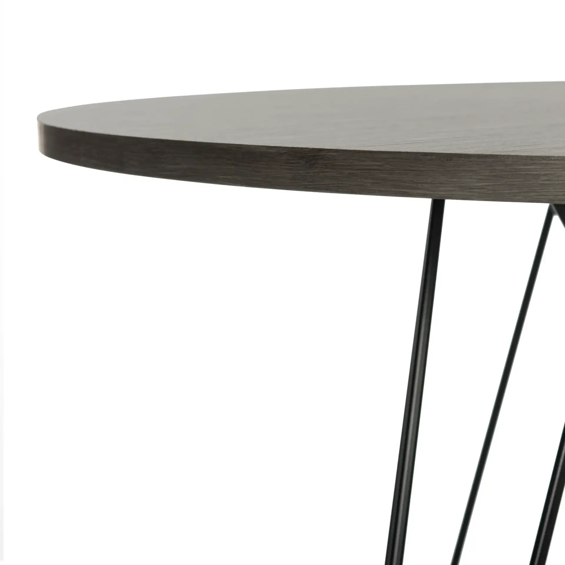 Marino Dining Table in Dark Gray in a styled room