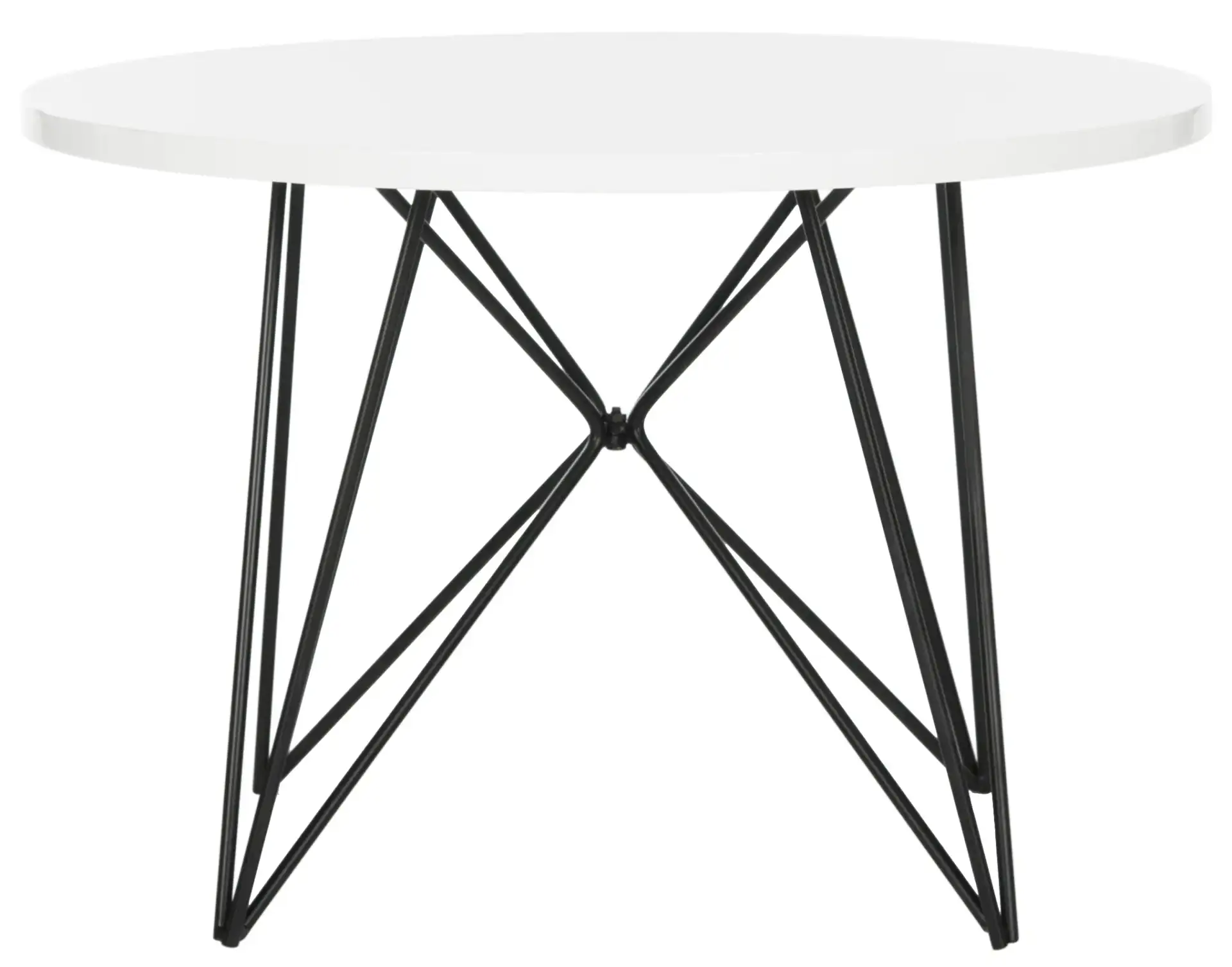 Vida End Table in Lacquer White
