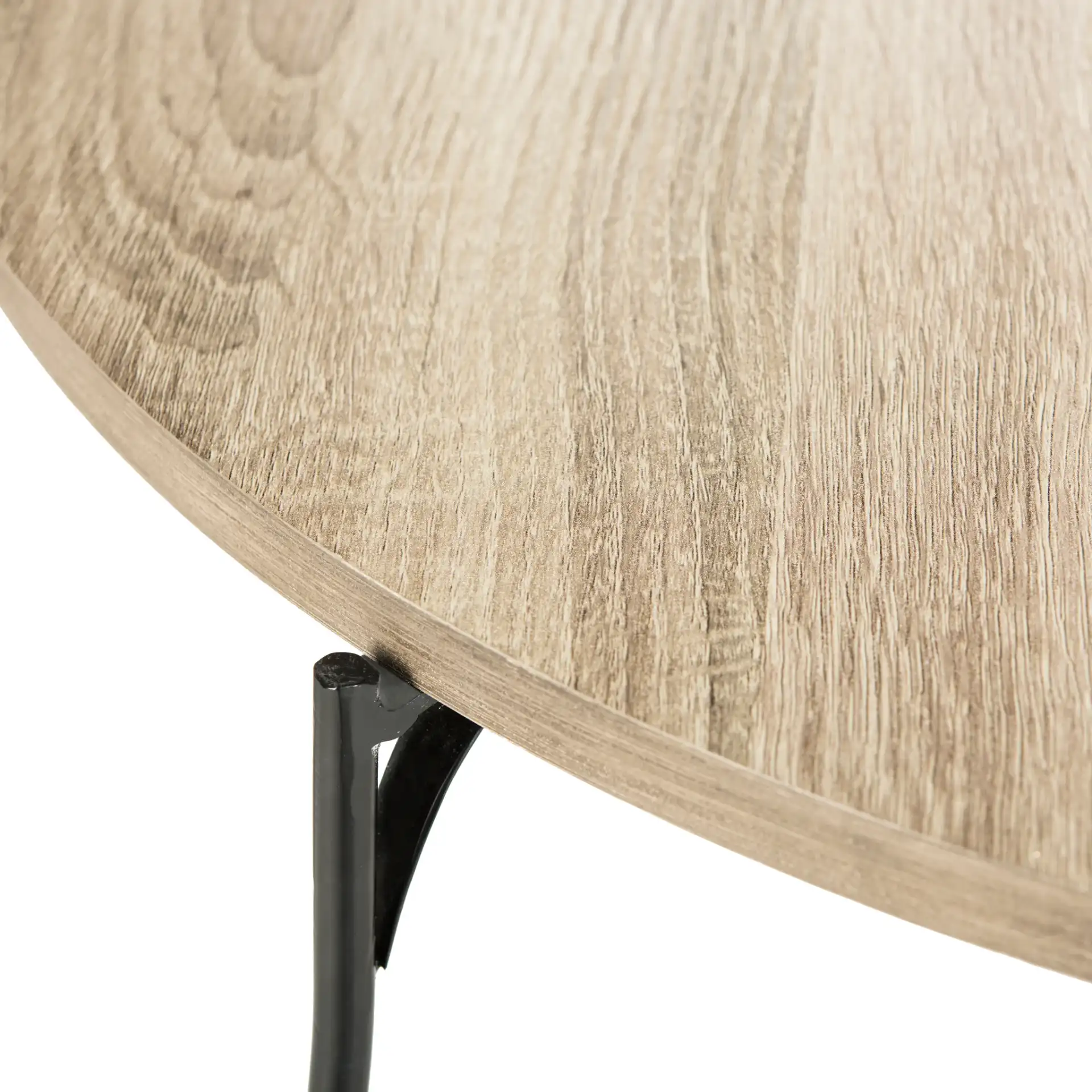 Mae Coffee Table in Light Brown in a styled room