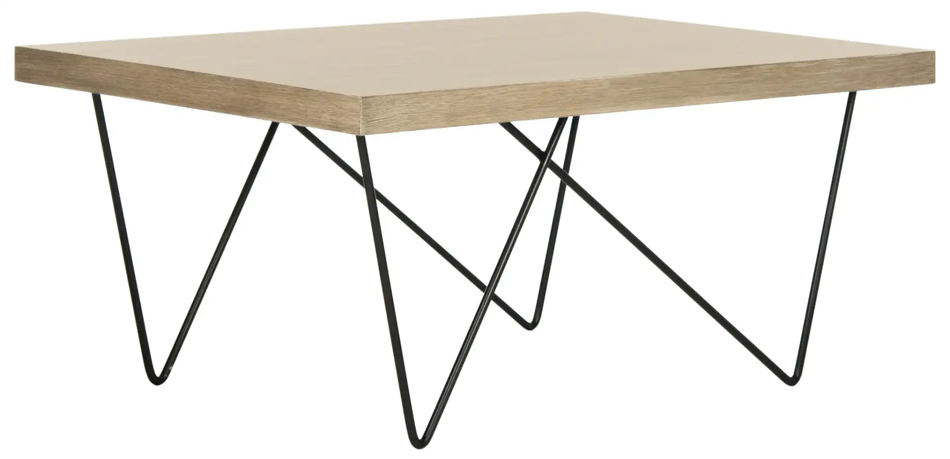 Amos Coffee Table in Light Brown, detail view